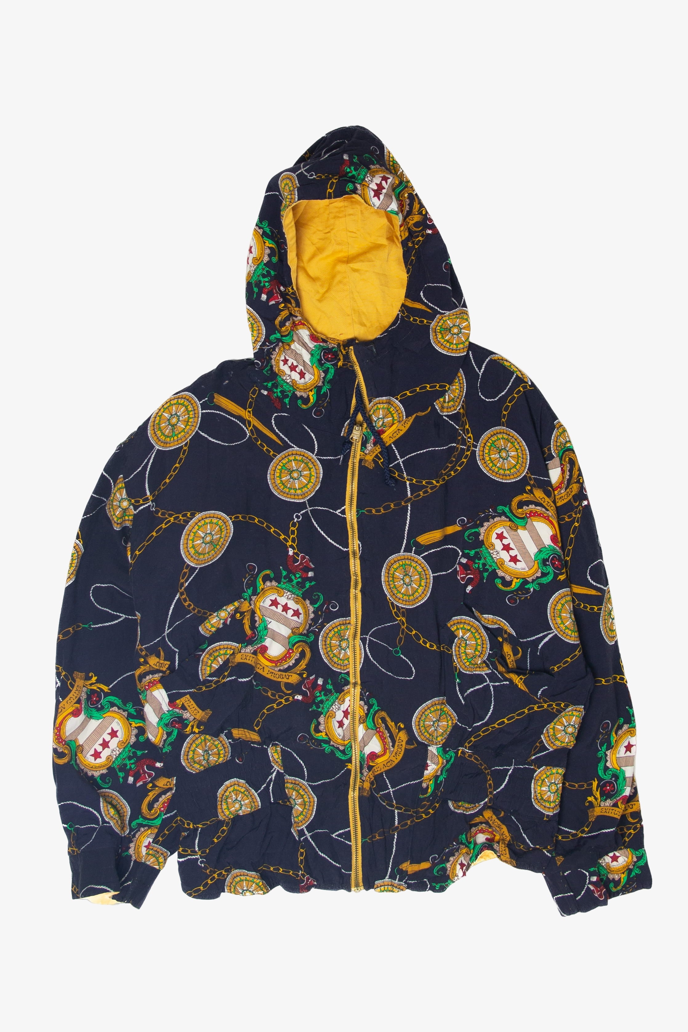 Vintage Compass Tapestry Hooded Jacket (1990s)