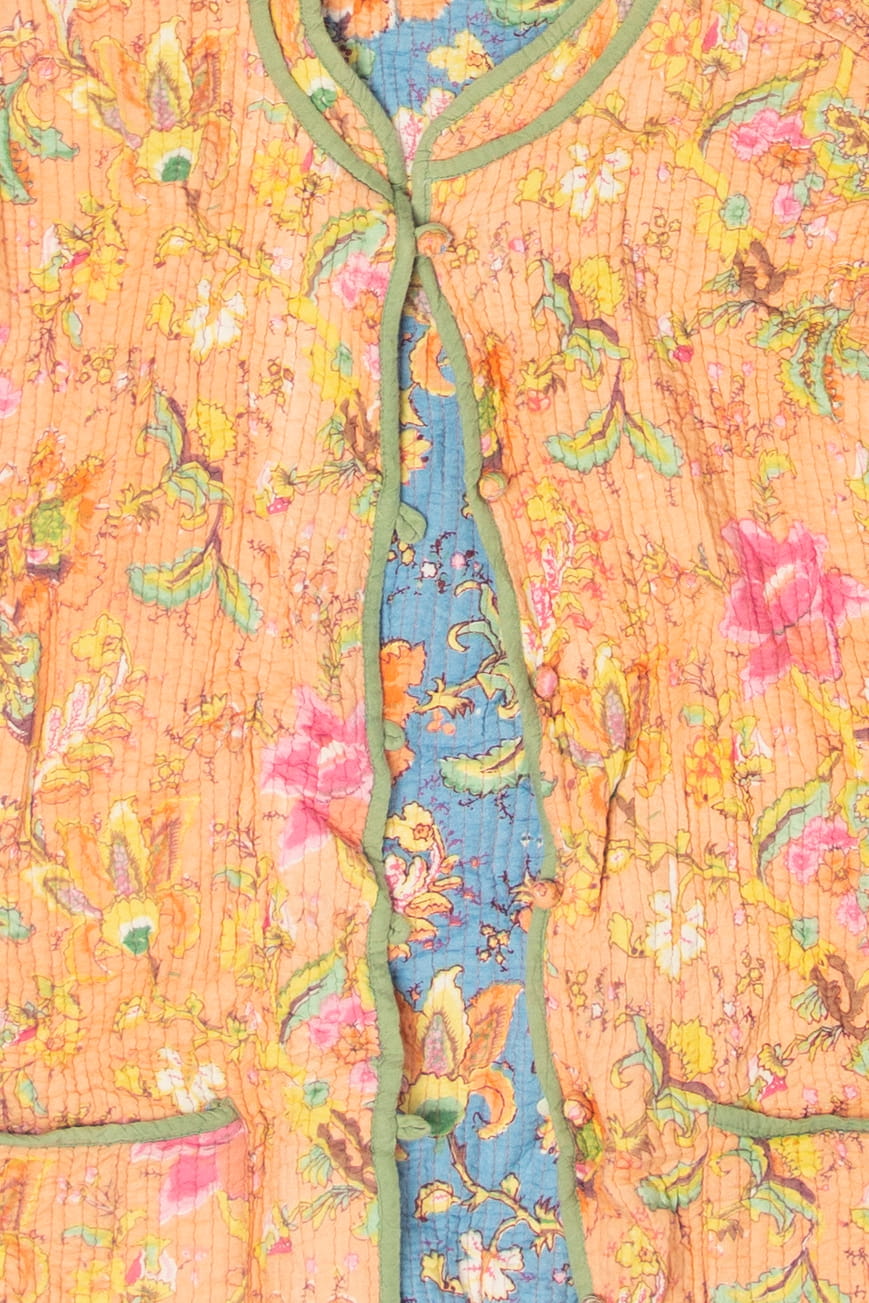 Reversible Floral Quilt Lightweight Jacket (2010s)