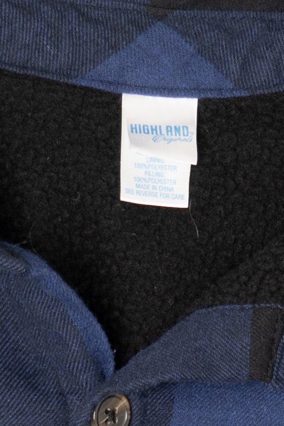 Navy Blue Highland Vintage Flannel Jacket (2010s)