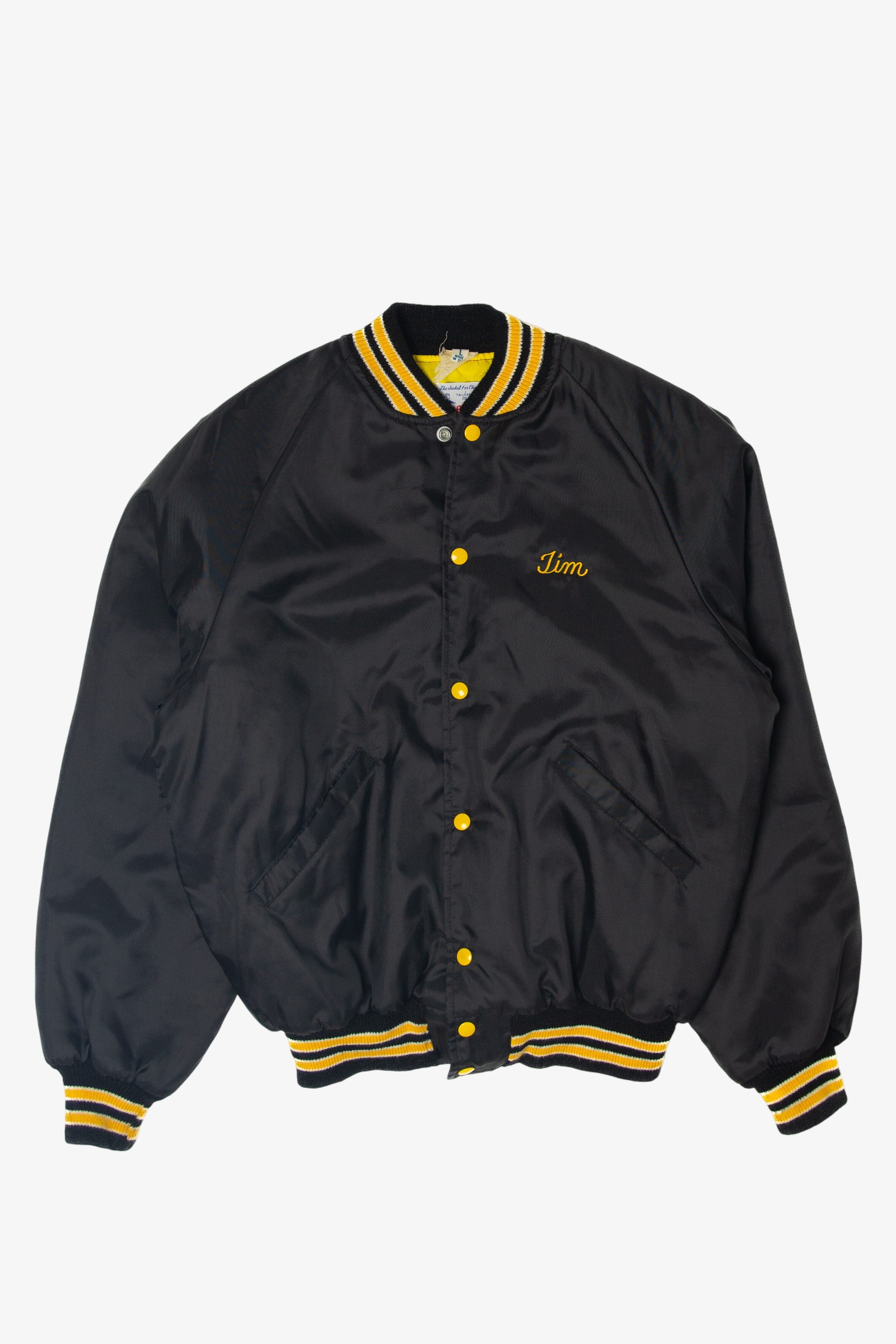 Vintage Park-Grove Street Machines Chain Stitch Embroidered Athletic Jacket (1990s)