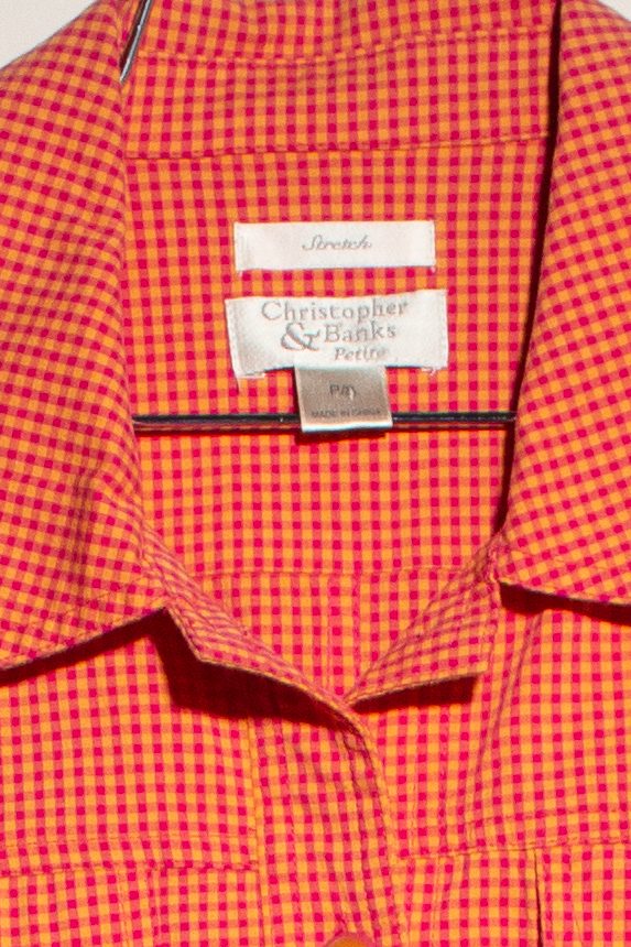 Vintage Orange Christopher & Banks Lightweight Jacket (1990s)