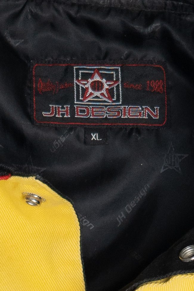 Vintage NASCAR CAT #22 Bill Davis Embroidered Racing Jacket (1990s)