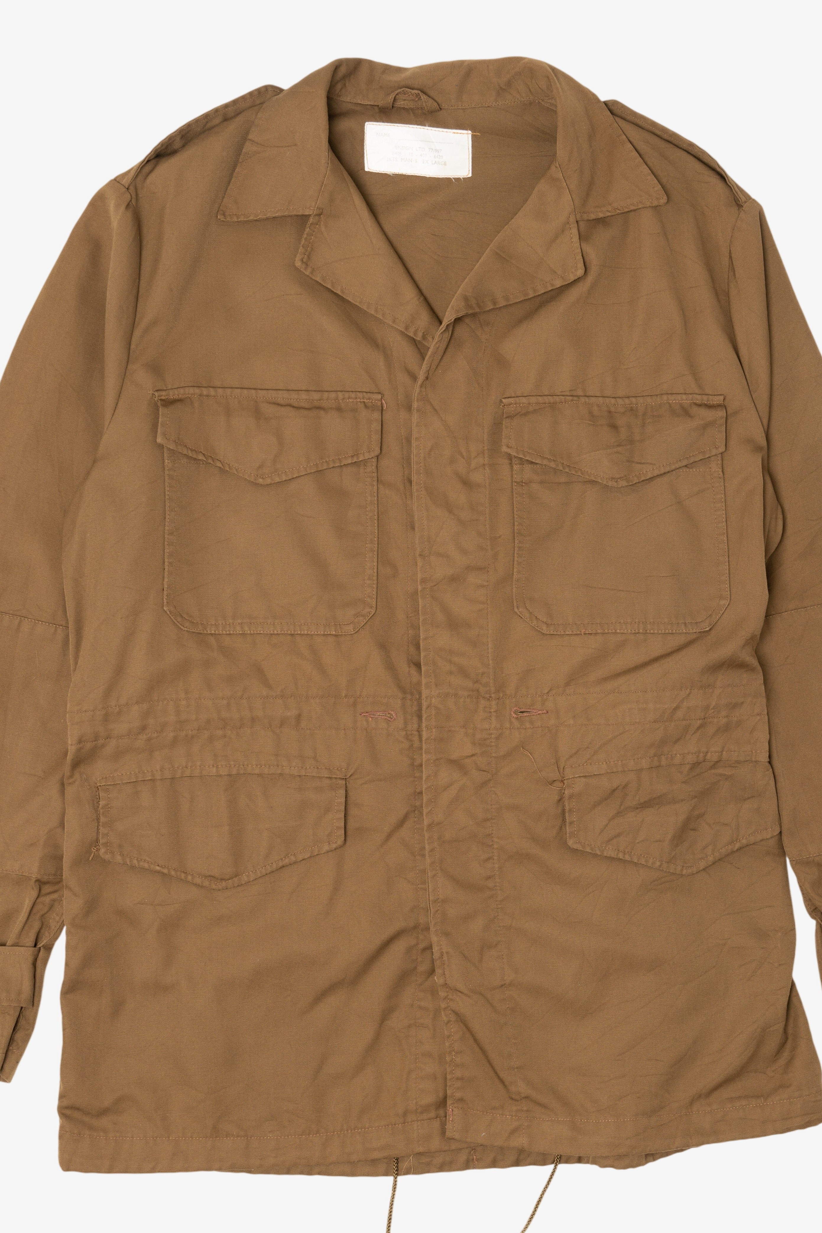 Vintage Brown Military Lightweight Jacket (1970s)
