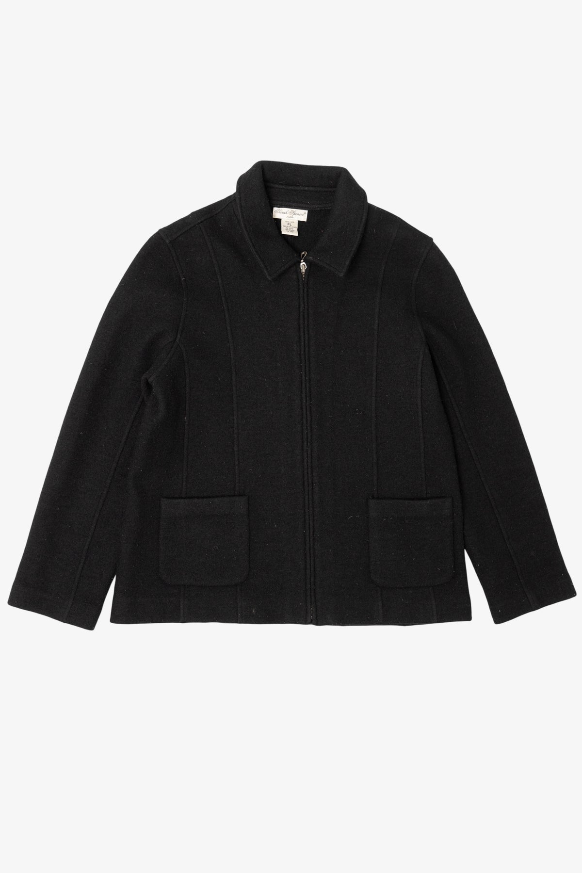 Vintage Black Sarah Spencer Wool Jacket (1990s)