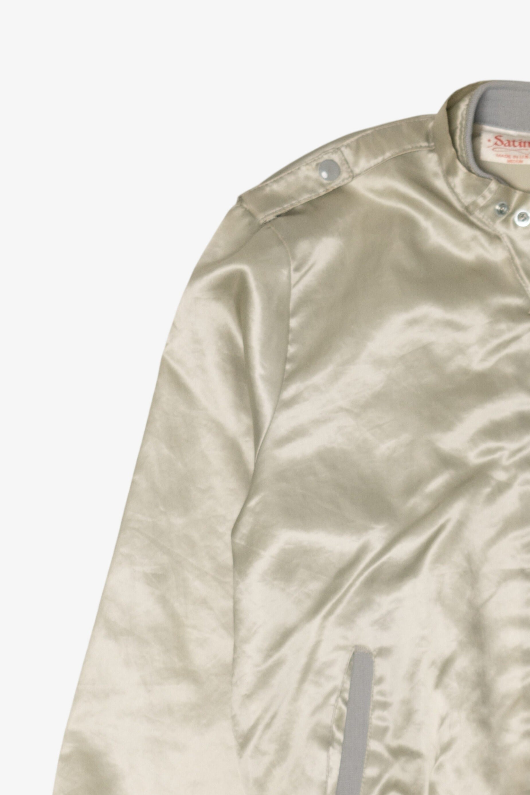 Vintage Silver Shook Landscaping Bomber Jacker (1980s)
