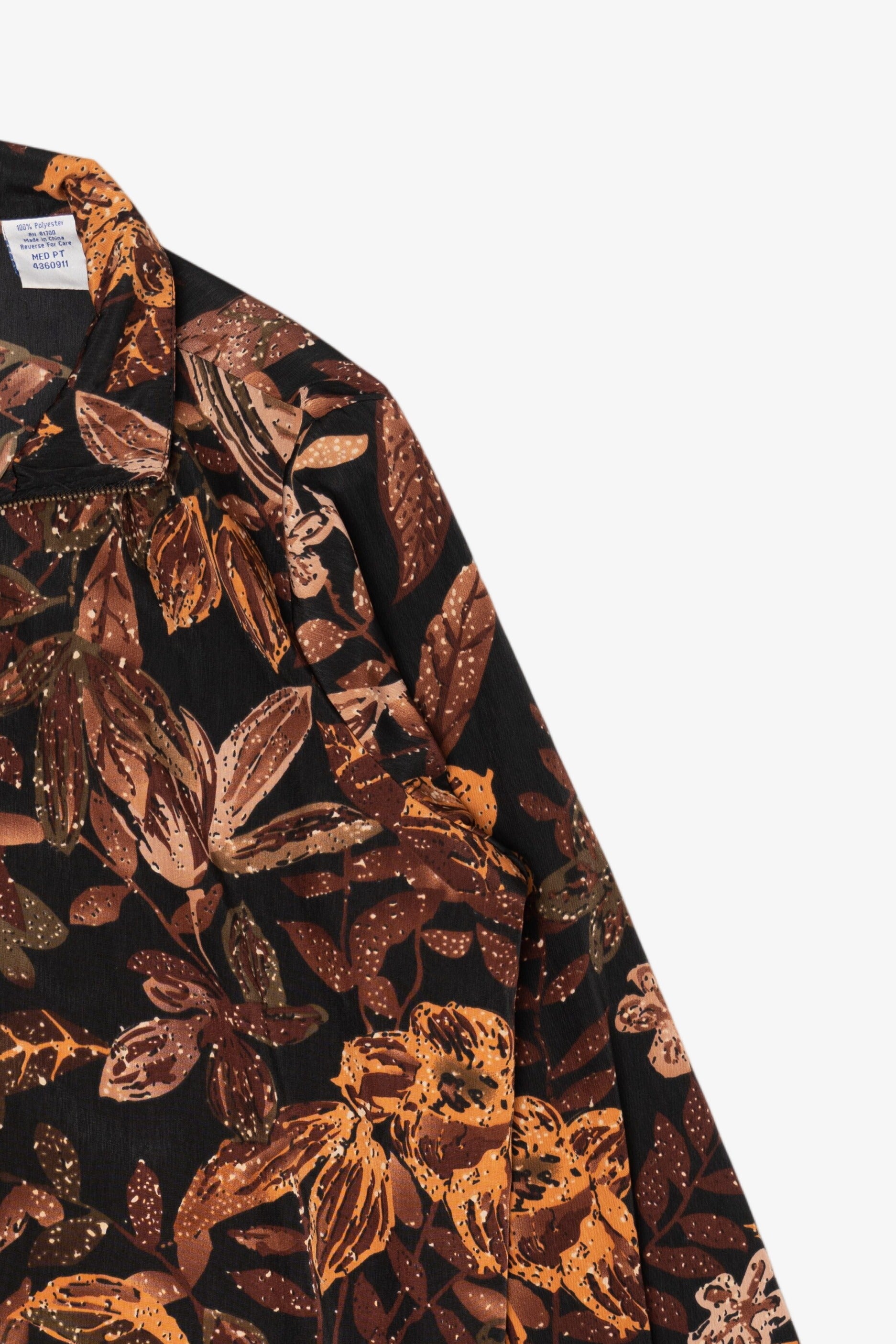 Vintage Autumn Leaves Print Lightweight Jacket(1990s)