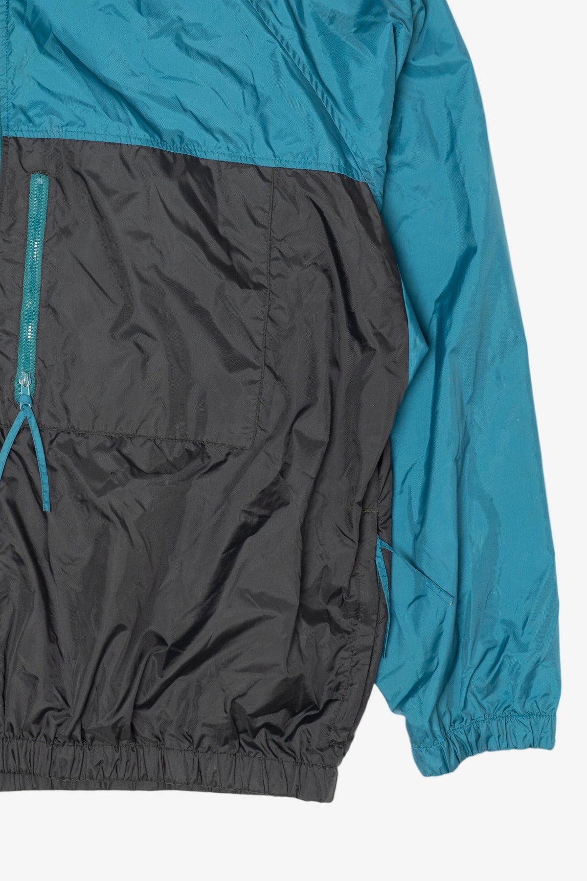 Vintage Teal Columbia Color Block Windbreaker (1990s)