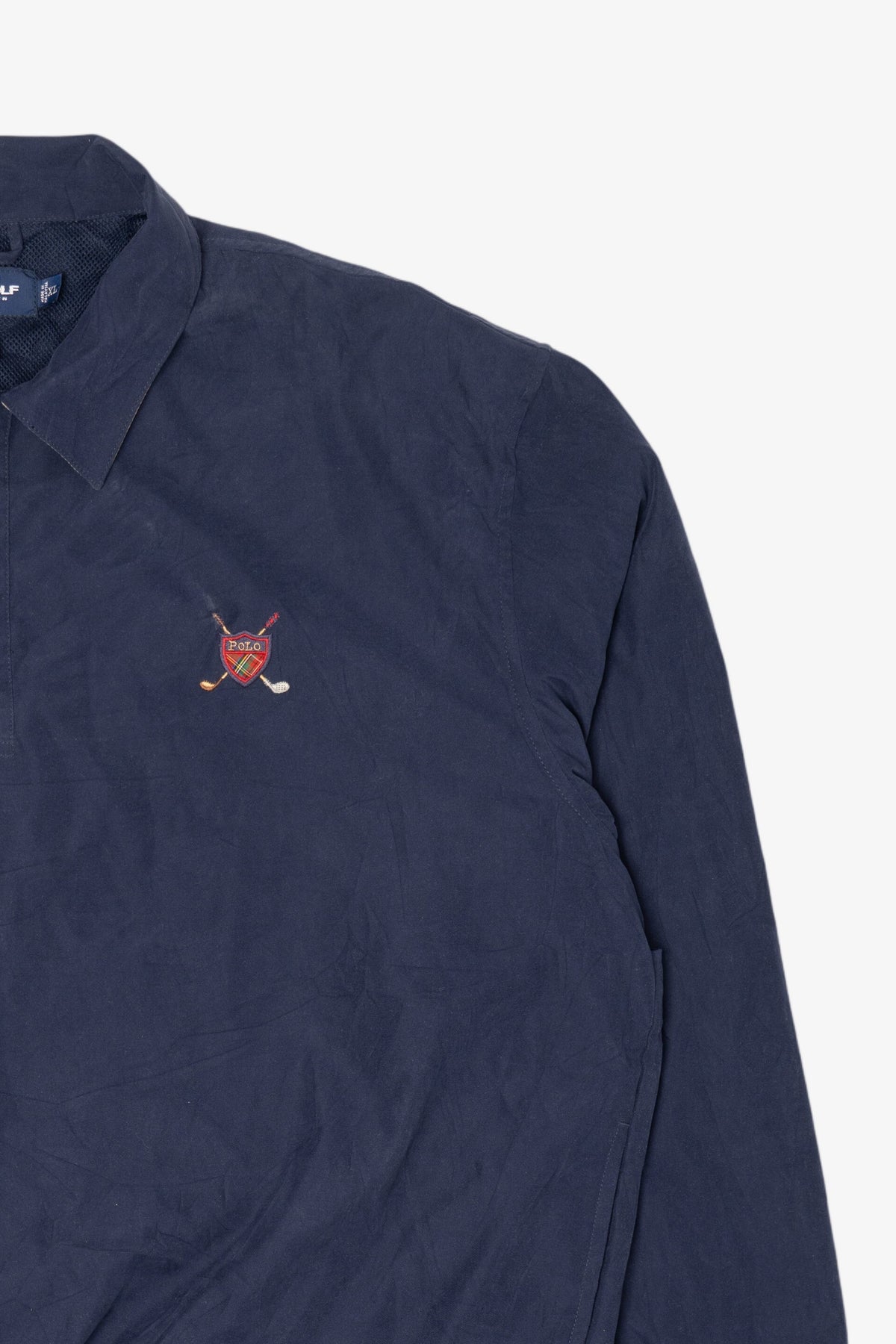 Vintage Navy Blue Polo Golf Ralph Lauren Windbreaker Jacket (1990s)