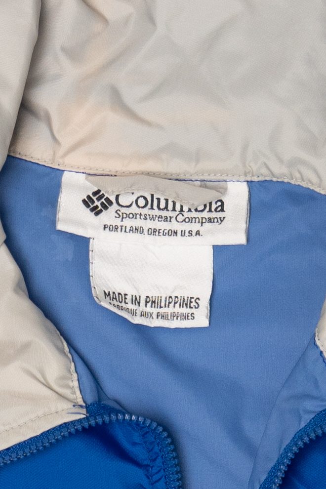 Vintage Blue Columbia Windbreaker Jacket (2000s)