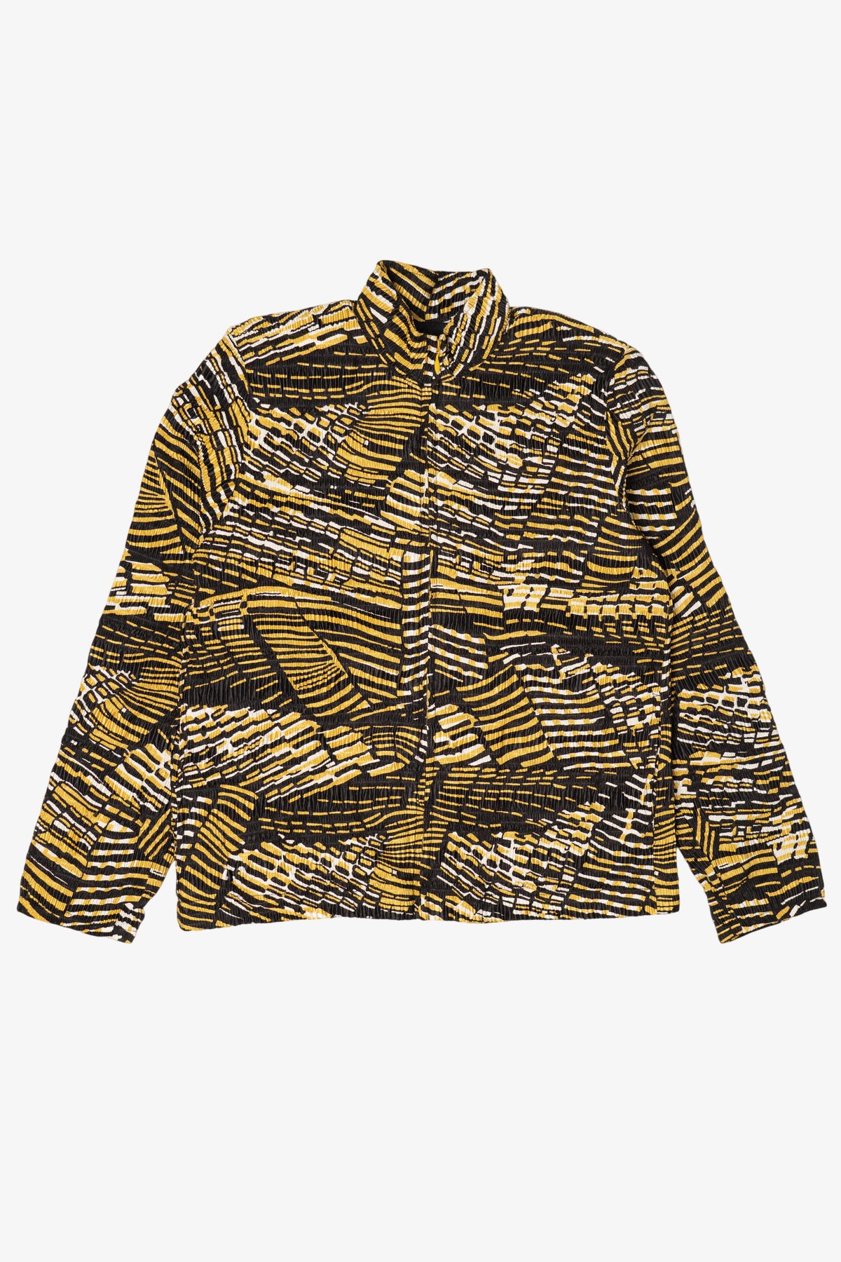 Vintage Black And Yellow Pleat Pleat By Rafael Full Zip Jacket (1990s)