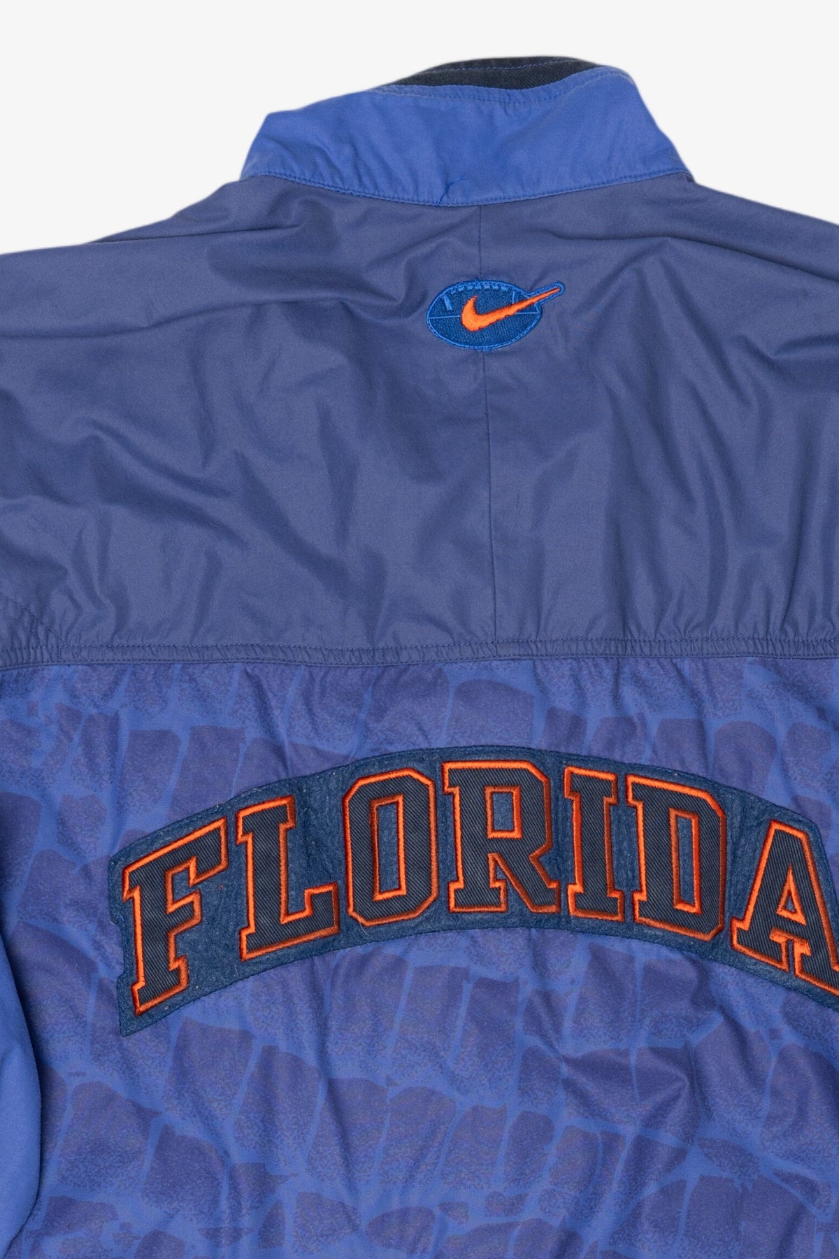Vintage Blue University Of Florida Gators Scales Nike Half Zip Windbreaker Jacket (1990s)