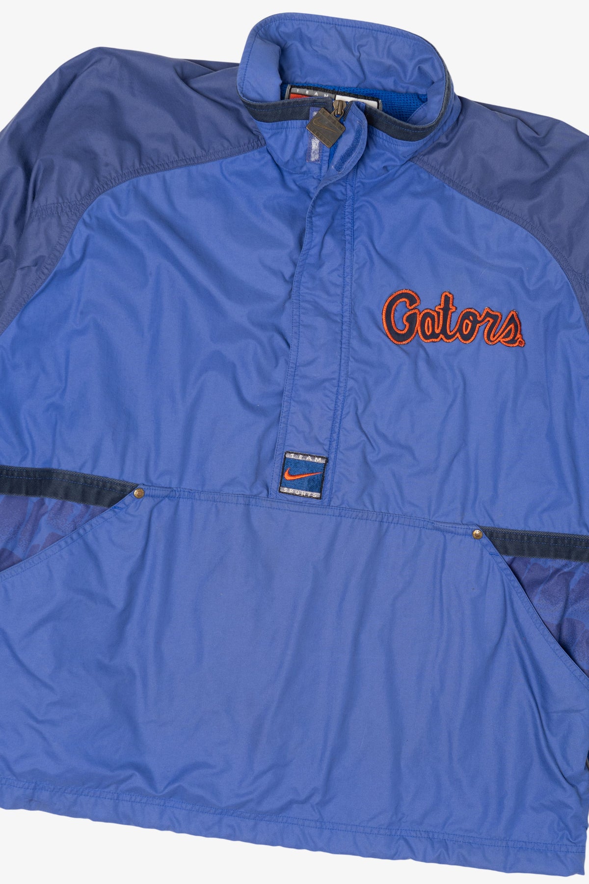 Vintage Blue University Of Florida Gators Scales Nike Half Zip Windbreaker Jacket (1990s)