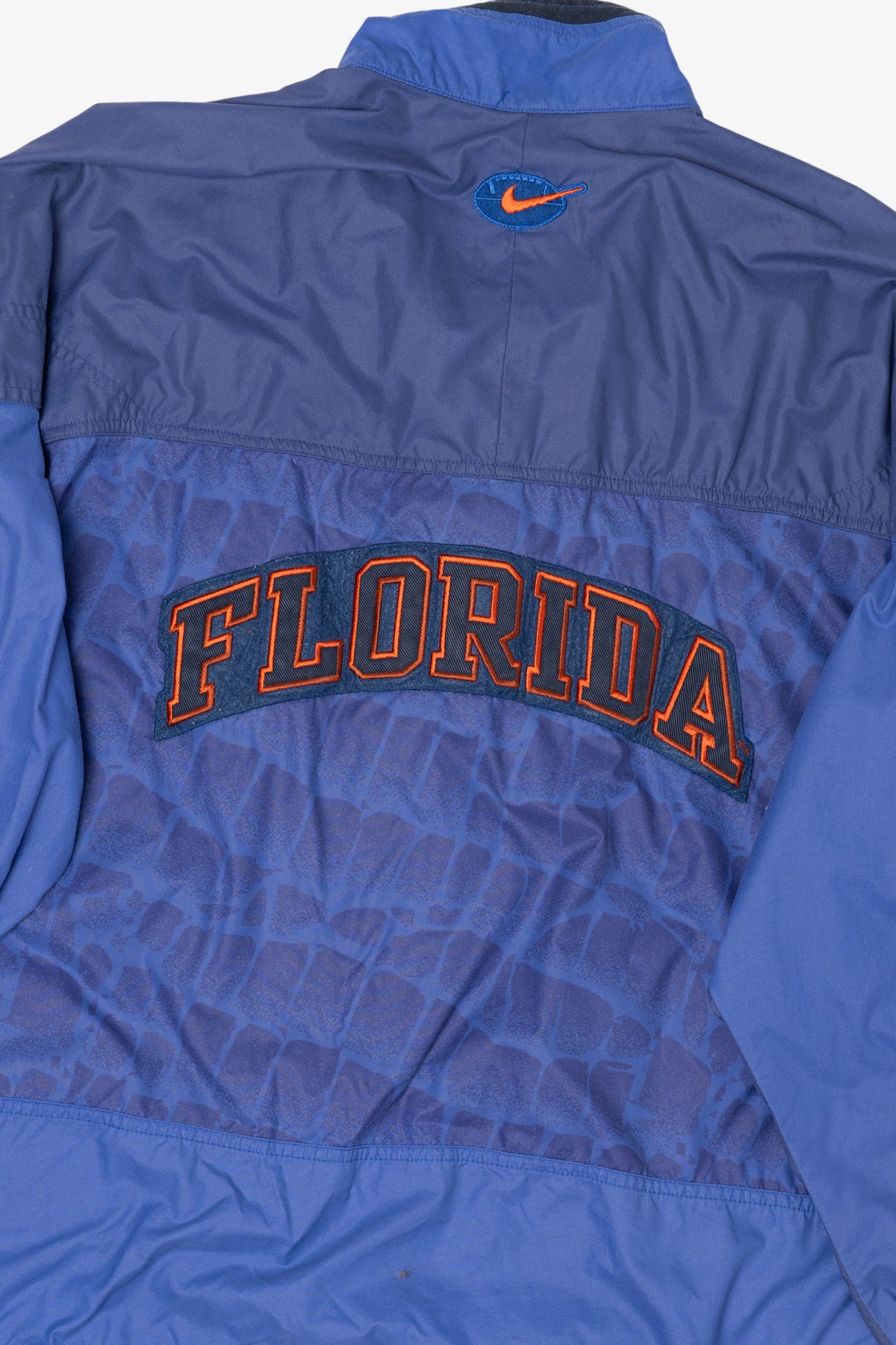 Vintage Blue University Of Florida Gators Scales Nike Half Zip Windbreaker Jacket (1990s)