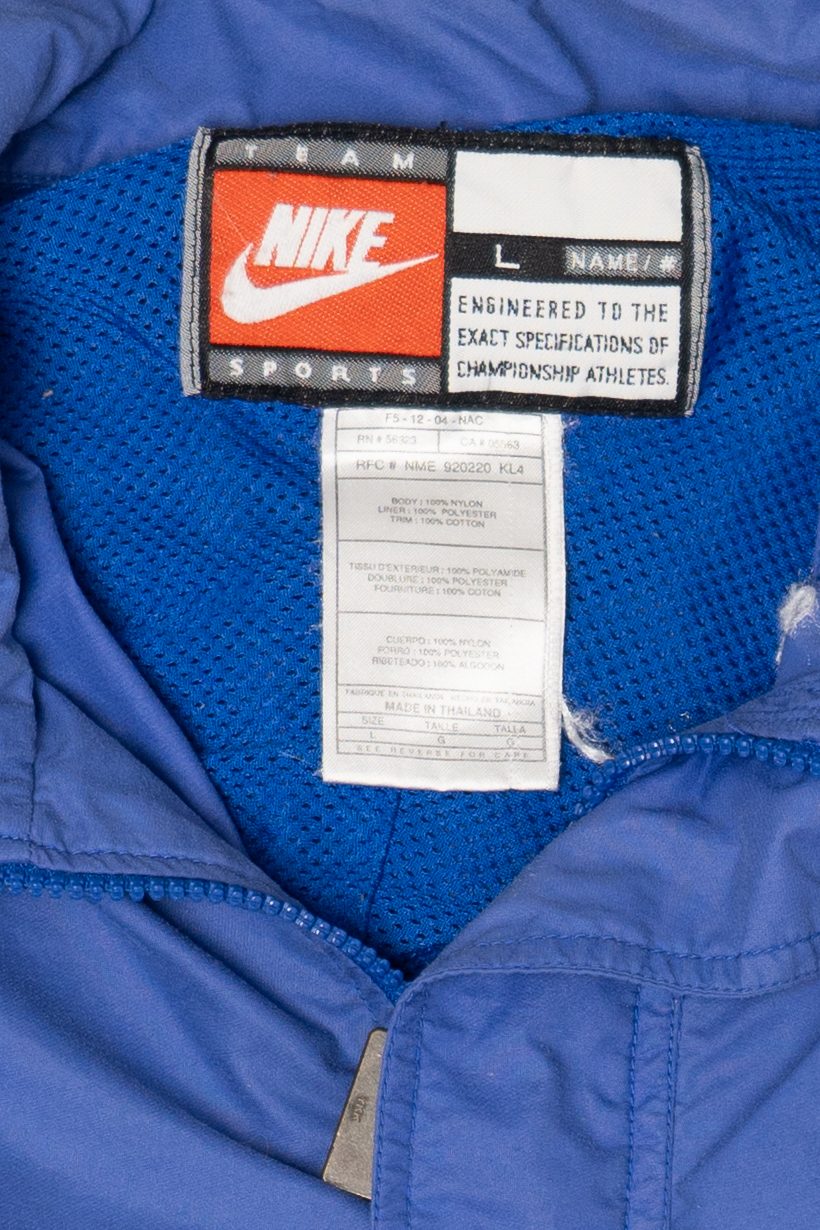 Vintage Blue University Of Florida Gators Scales Nike Half Zip Windbreaker Jacket (1990s)
