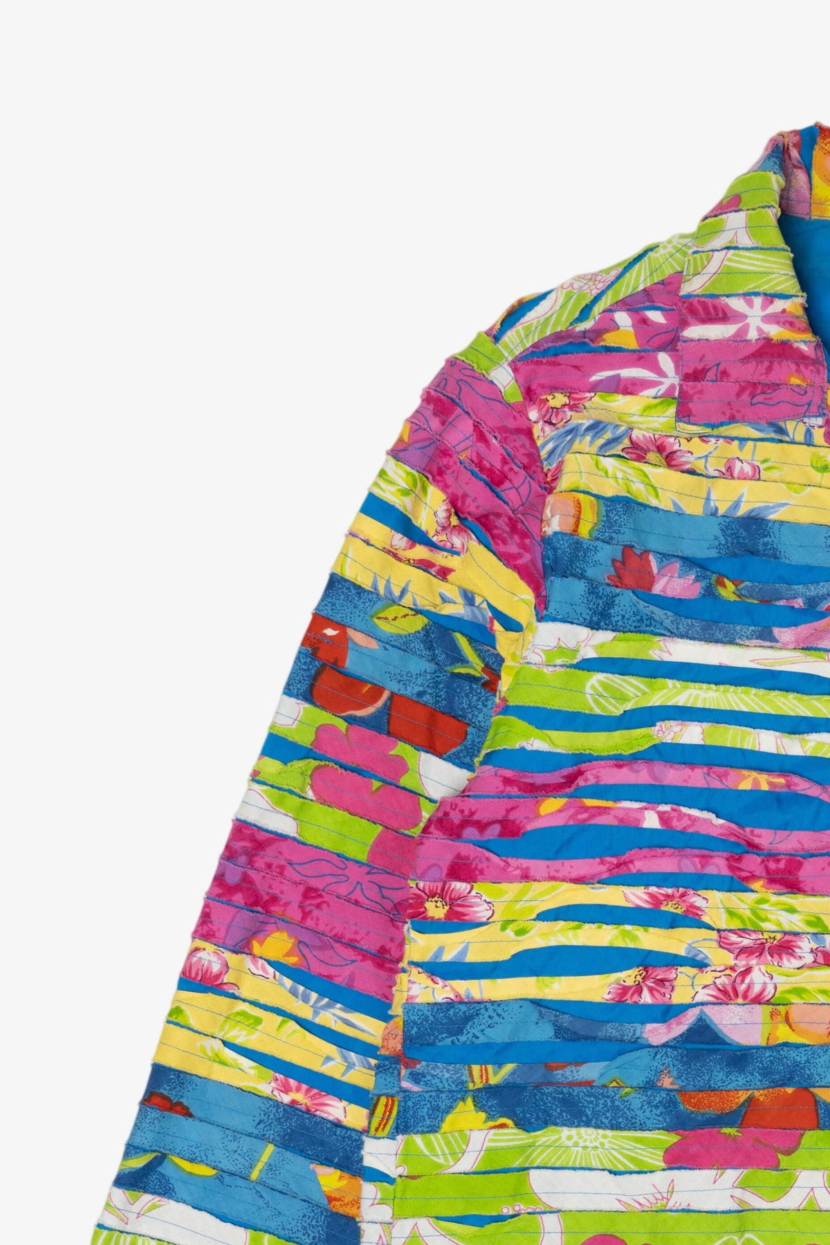 Vintage Colorful Striped Patchwork Keren Hart Jacket (1990s)