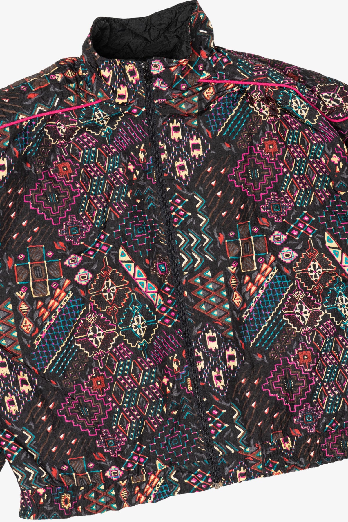 Vintage Lavon Southwestern Abstract Pattern Windbreaker Jacket (1990s)