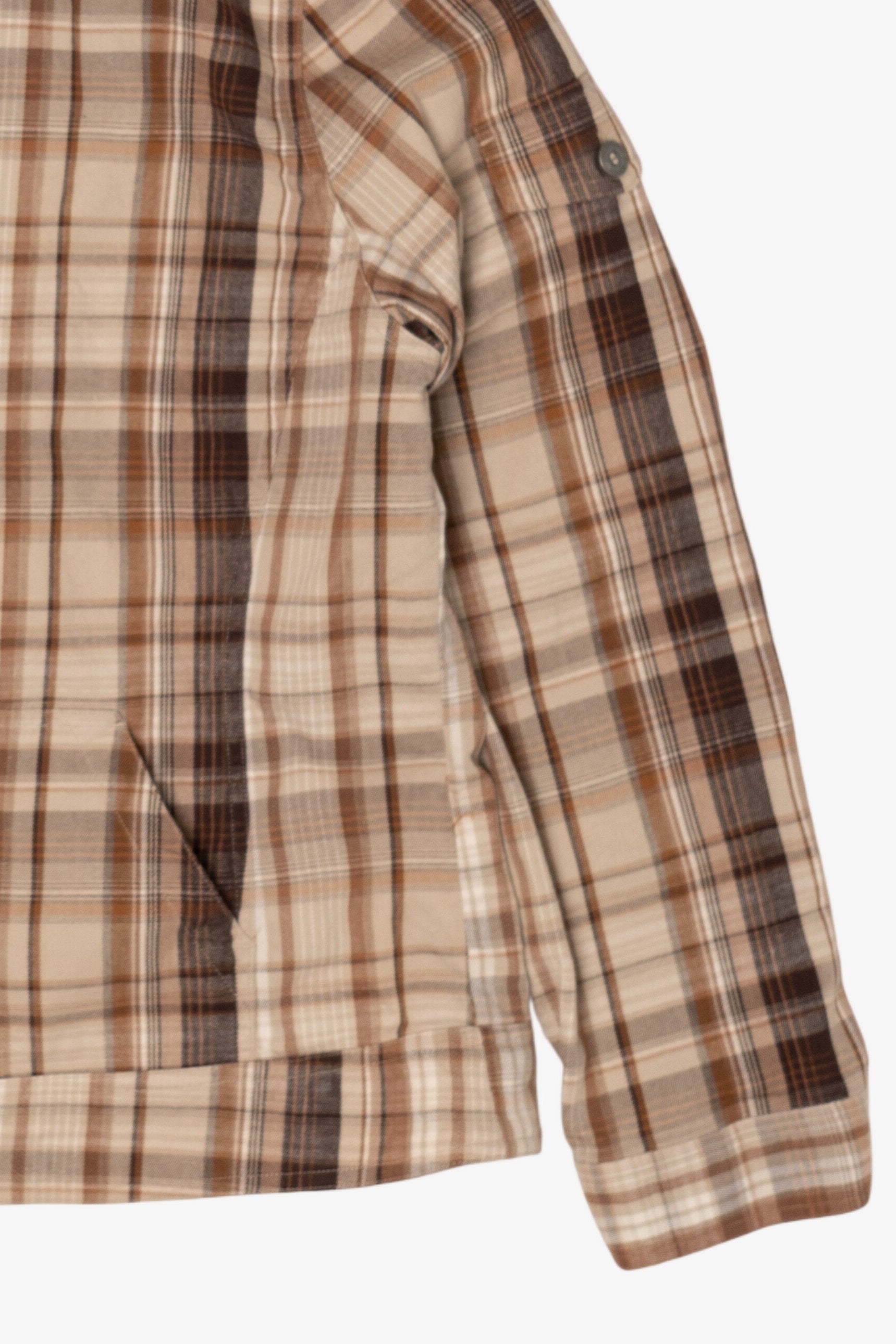 Vintage Brown Plaid Christopher & Banks Hooded Jacket (1990s)
