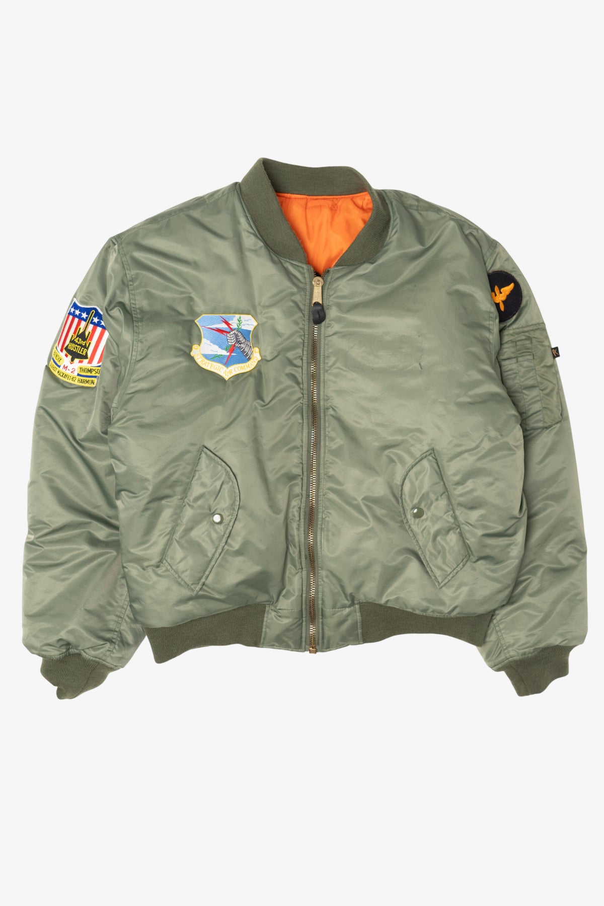 Vintage Reversible Rothco Ultra Force Military Patches Bomber Jacket (1990s)