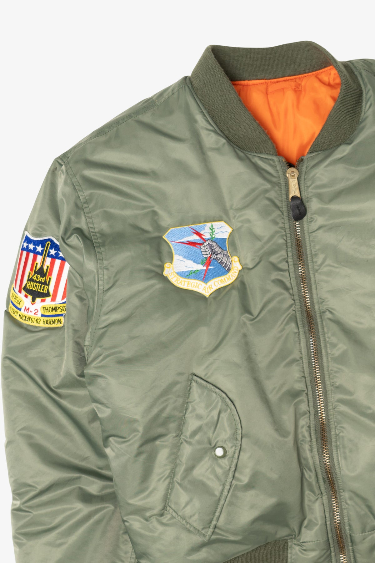 Vintage Reversible Rothco Ultra Force Military Patches Bomber Jacket (1990s)