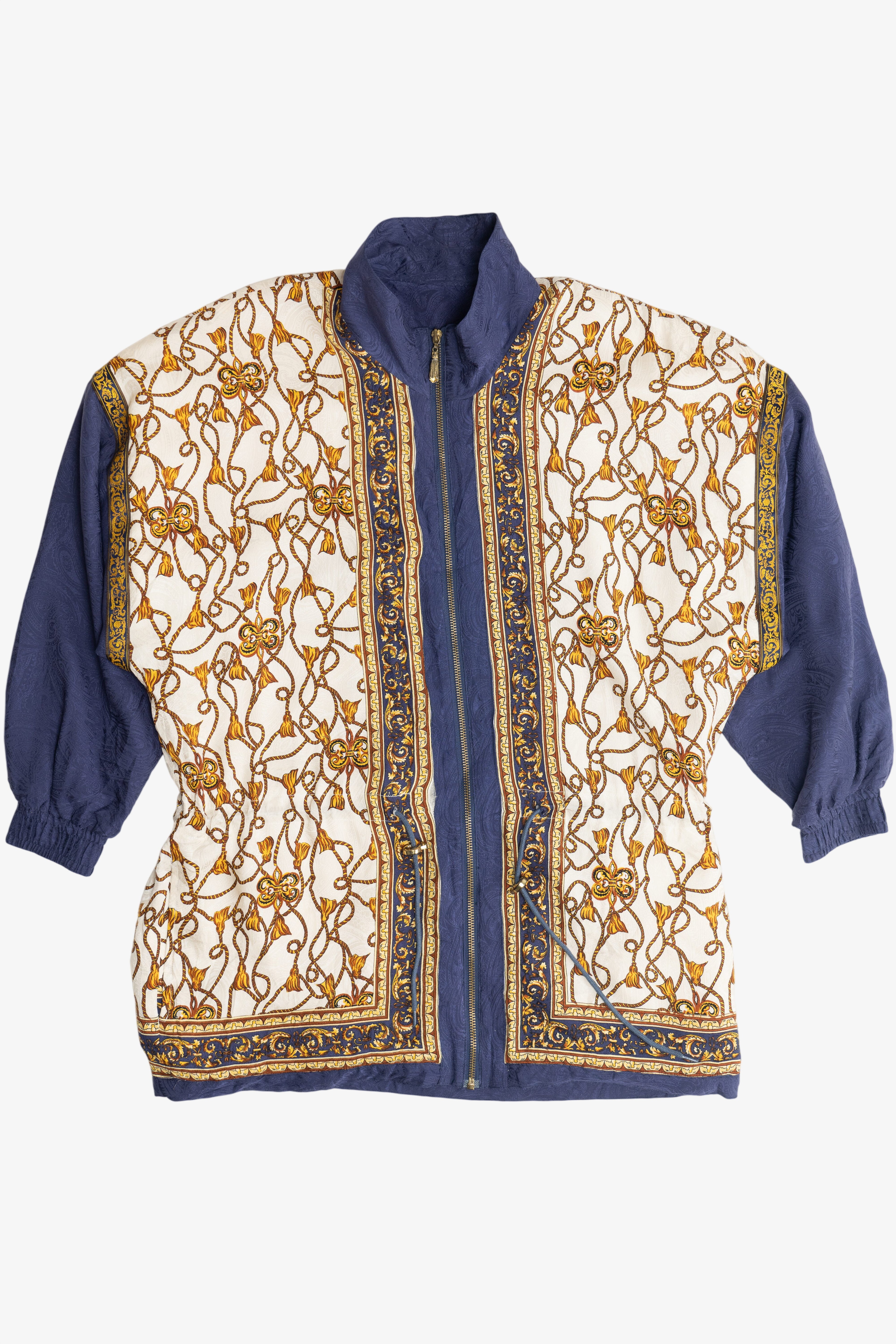 Vintage Indications Tassels Pattern Silk Jacket (1990s)