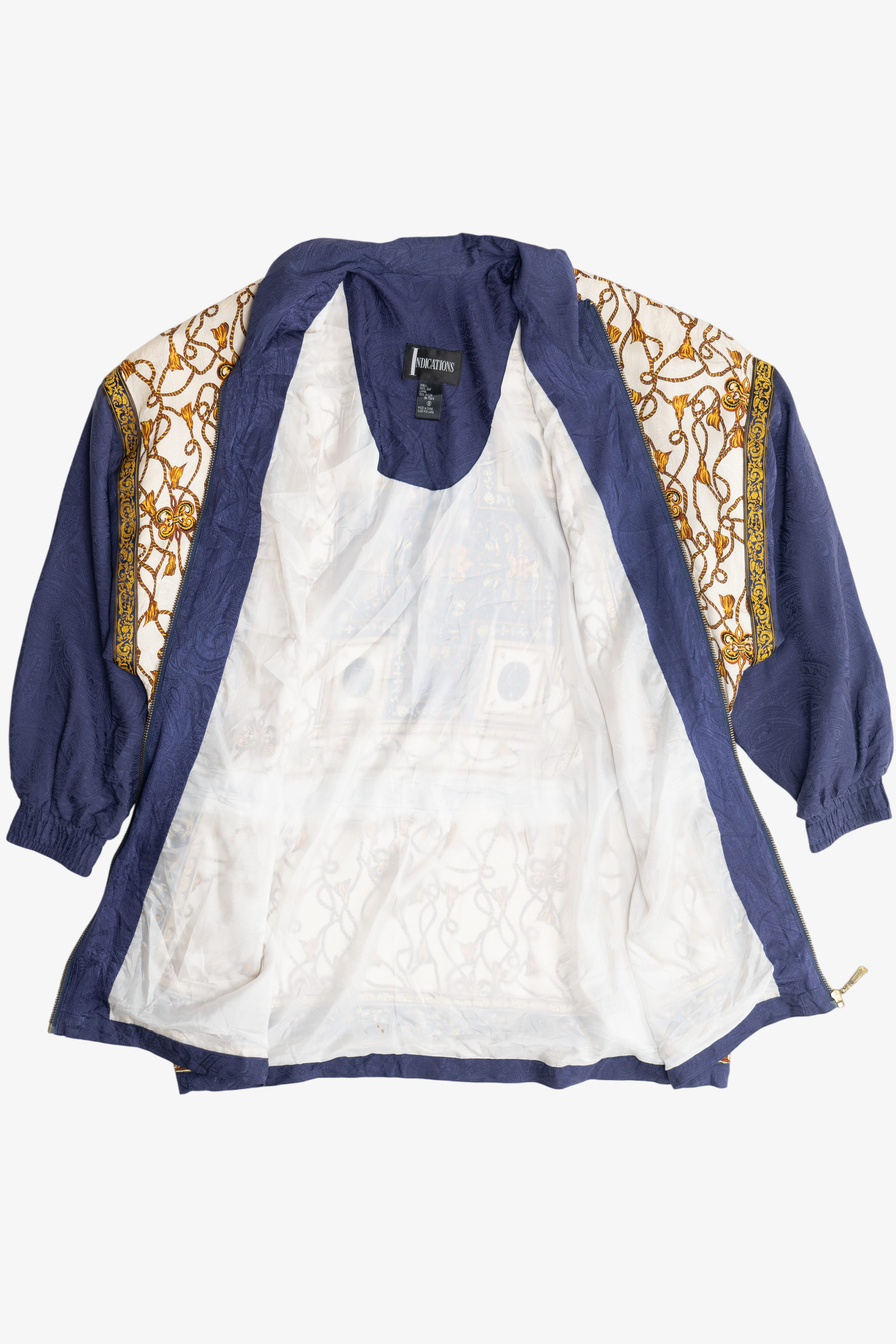 Vintage Indications Tassels Pattern Silk Jacket (1990s)