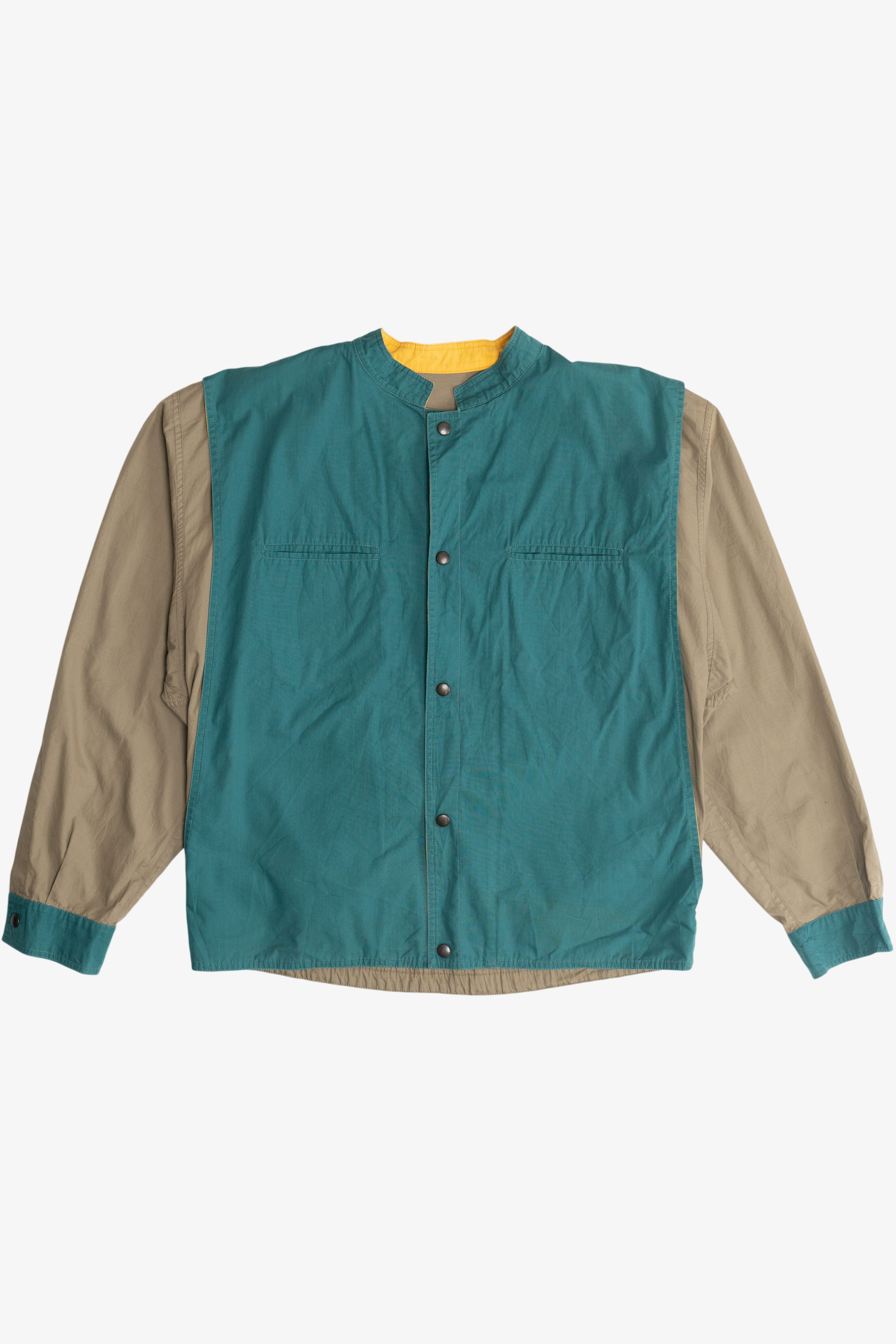 Vintage Karl Lagerfeld Double Layer Color Block Utility Jacket (1980s)