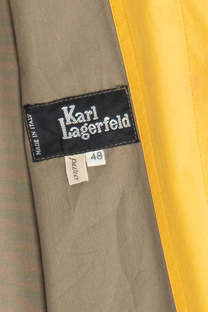 Vintage Karl Lagerfeld Double Layer Color Block Utility Jacket (1980s)