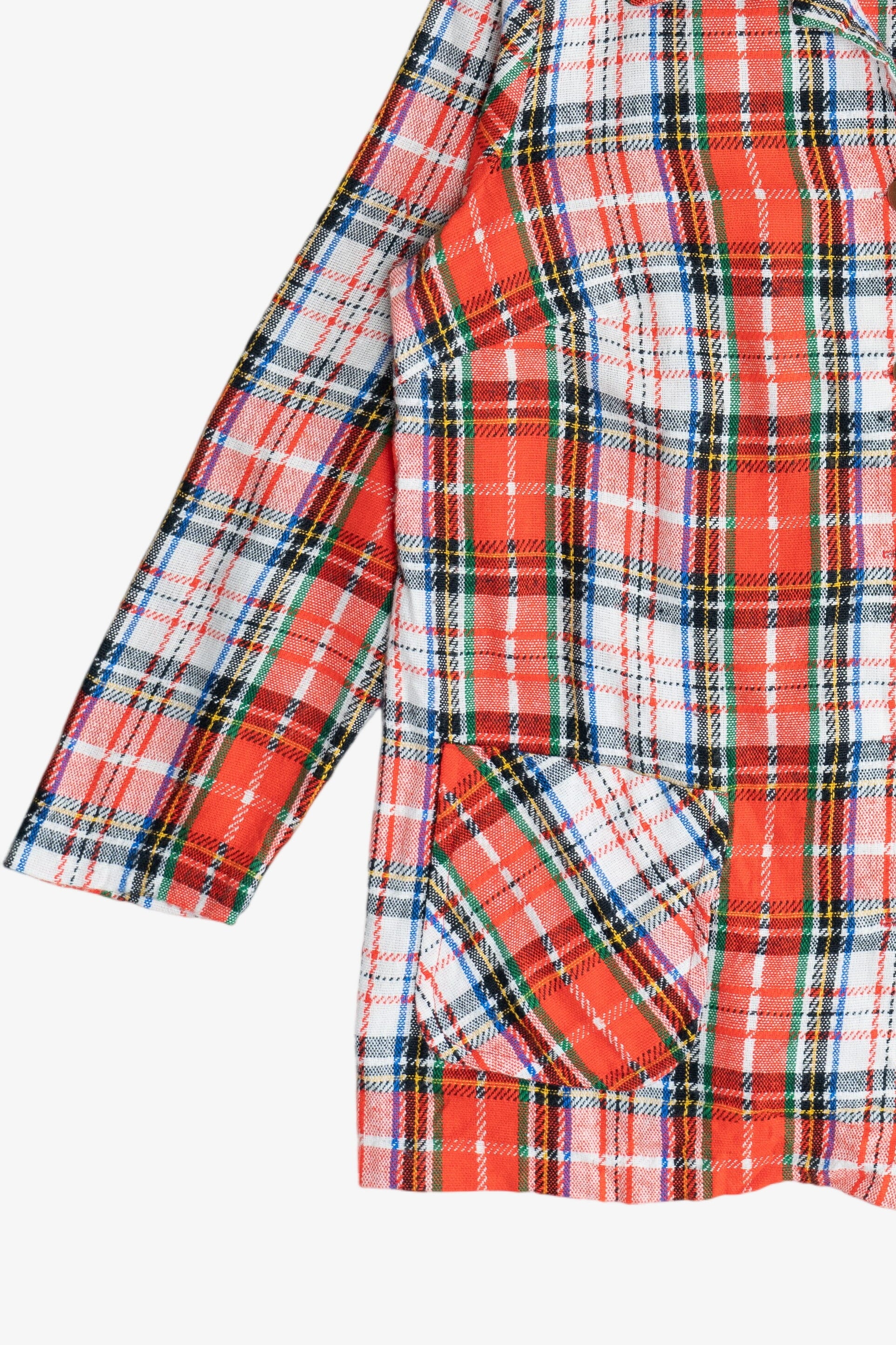 Vintage Bobbie June Plaid Lightweight Chore Coat (1980s)