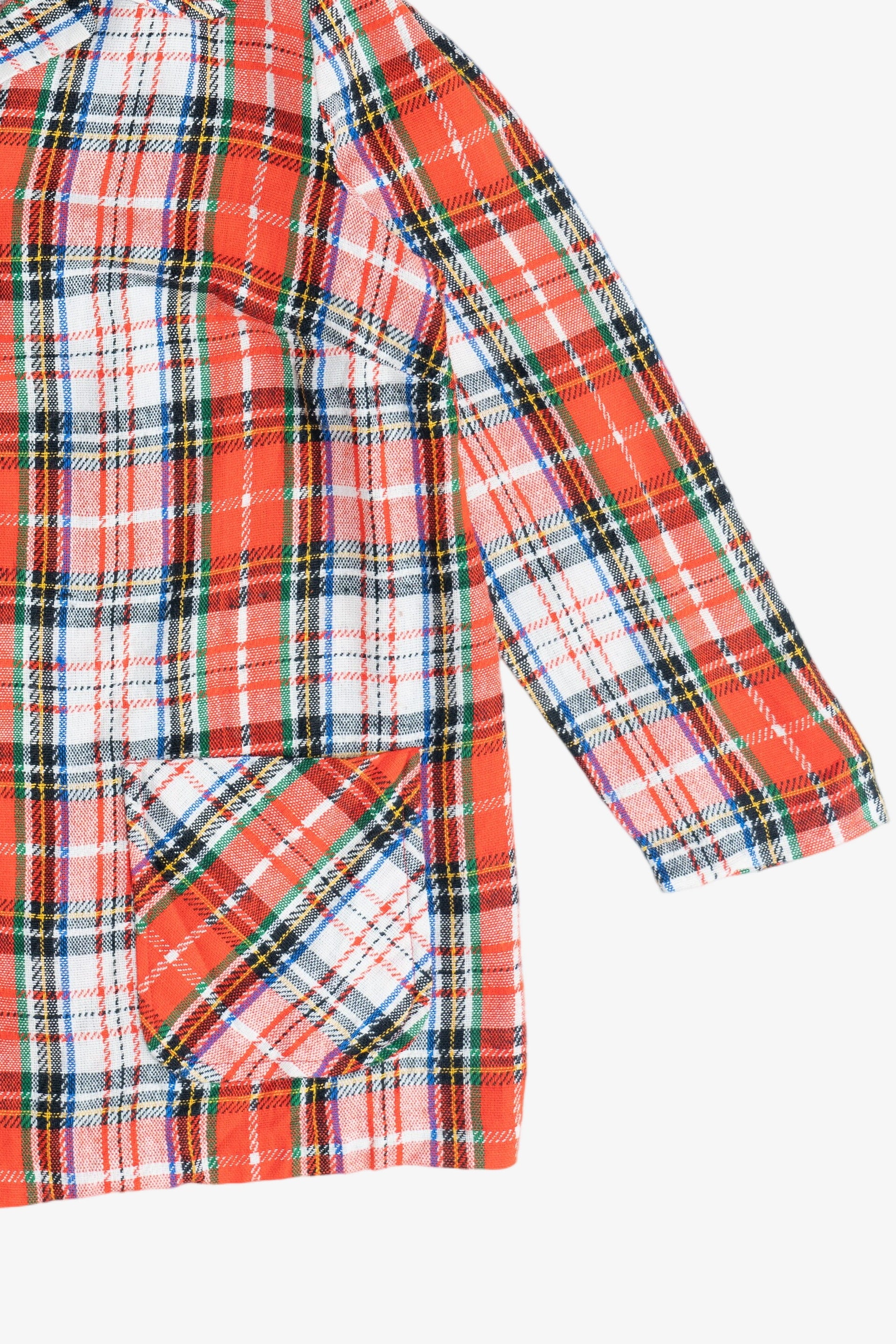 Vintage Bobbie June Plaid Lightweight Chore Coat (1980s)