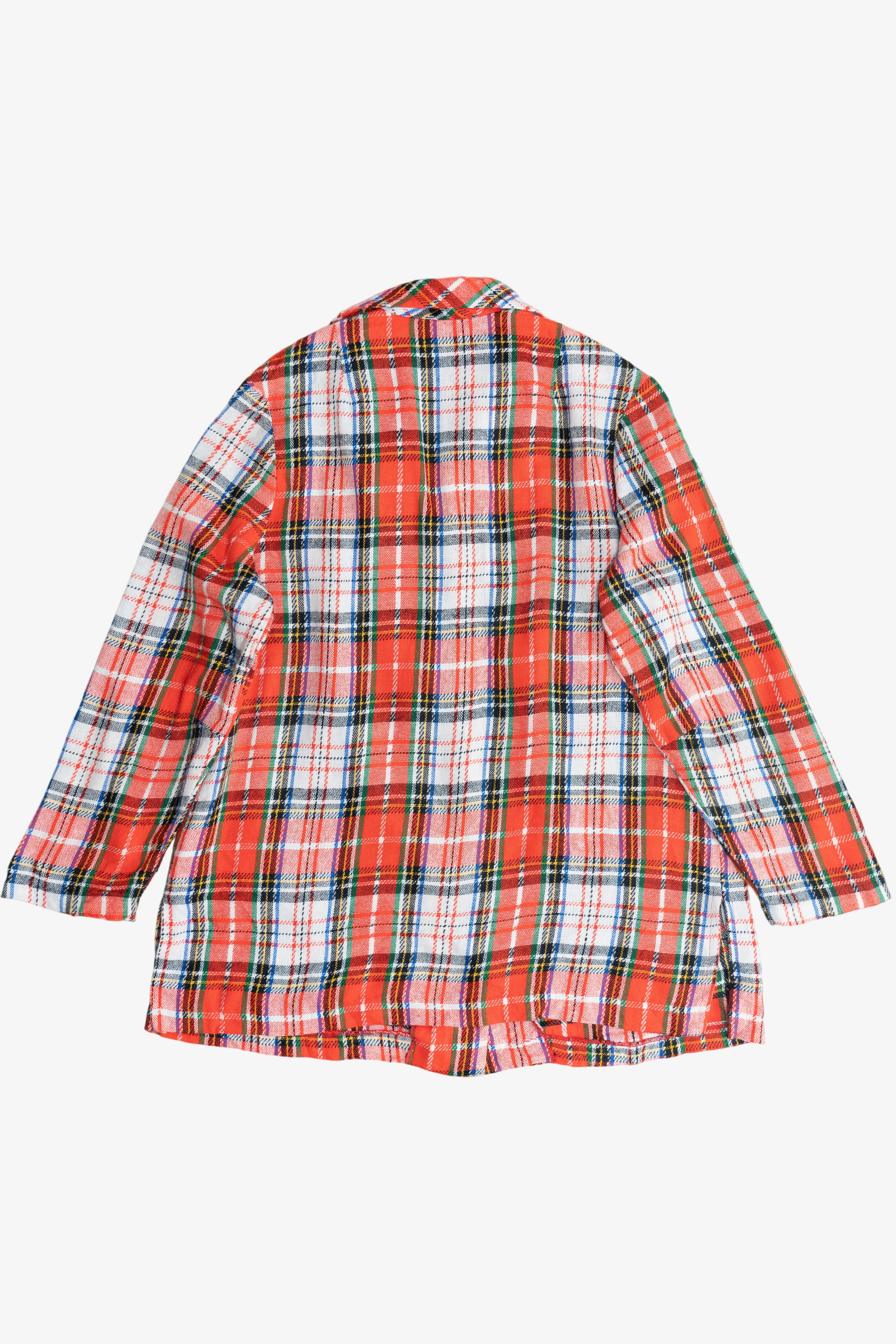 Vintage Bobbie June Plaid Lightweight Chore Coat (1980s)