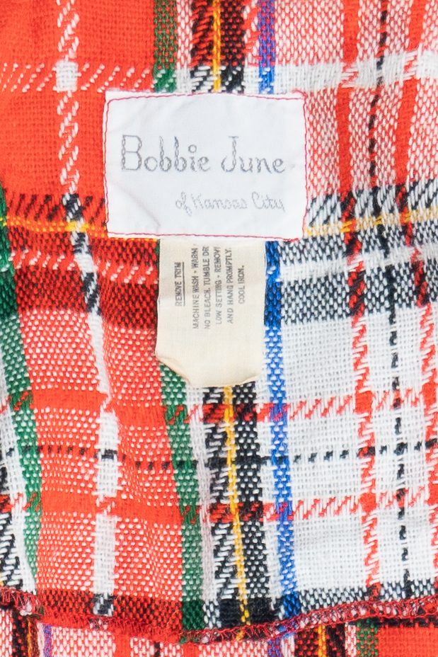 Vintage Bobbie June Plaid Lightweight Chore Coat (1980s)