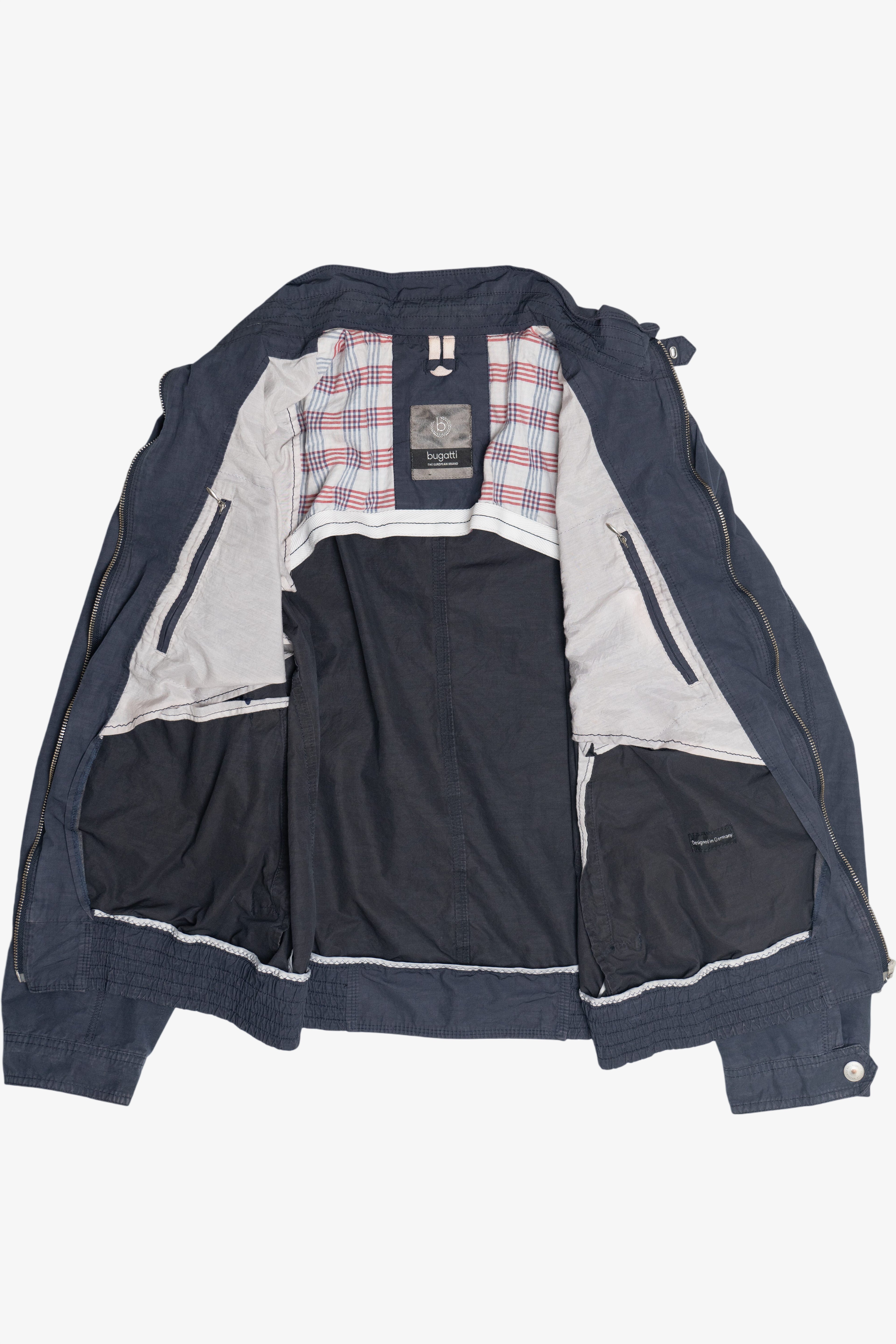 Bugatti Navy Blue Full Zip Lightweight Jacket (2010s)