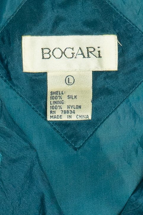 Vintage Bogari Silk Fringe Windbreaker Jacket (1980s)