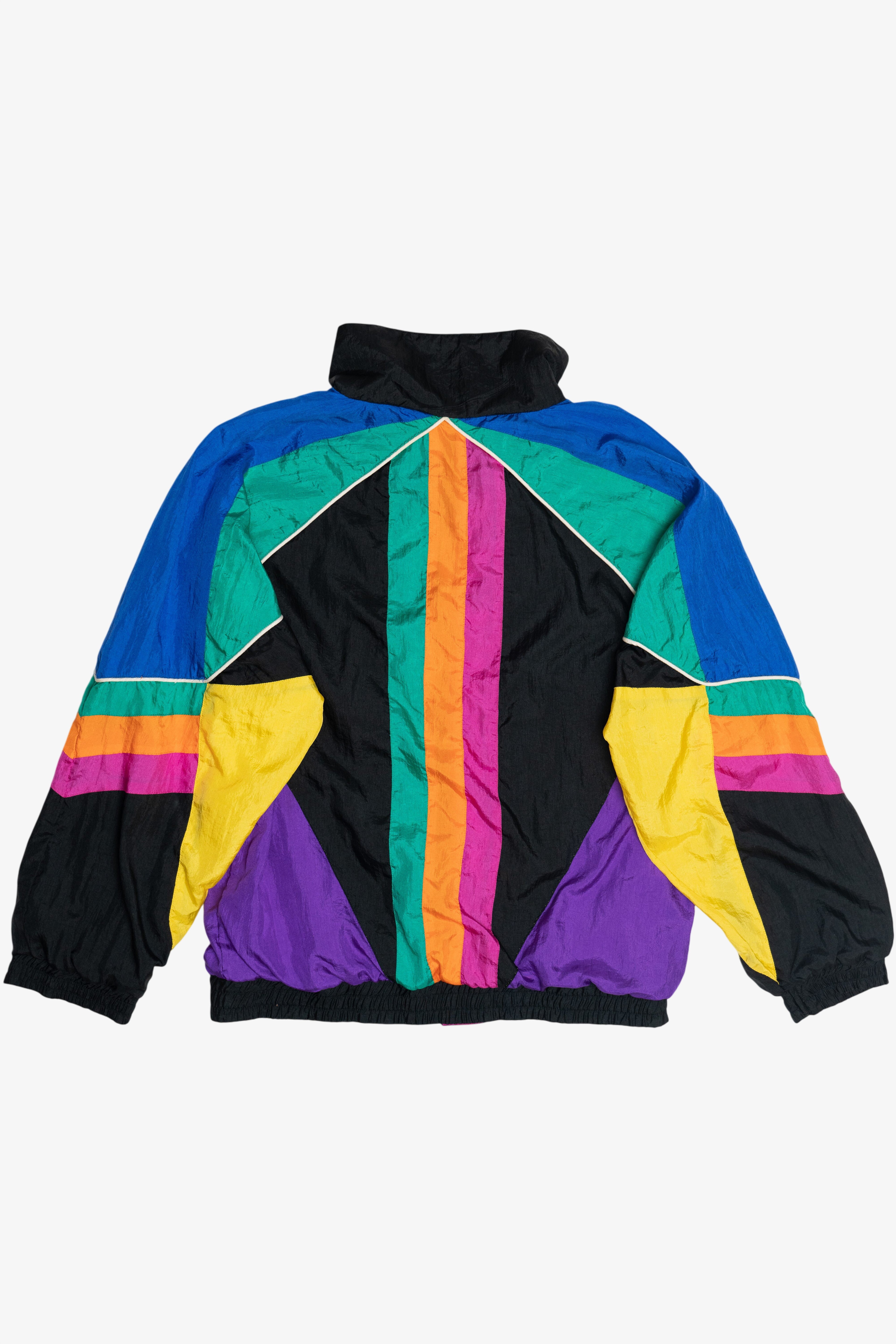Vintage Janeve Bright Color Block Windbreaker (1980s)