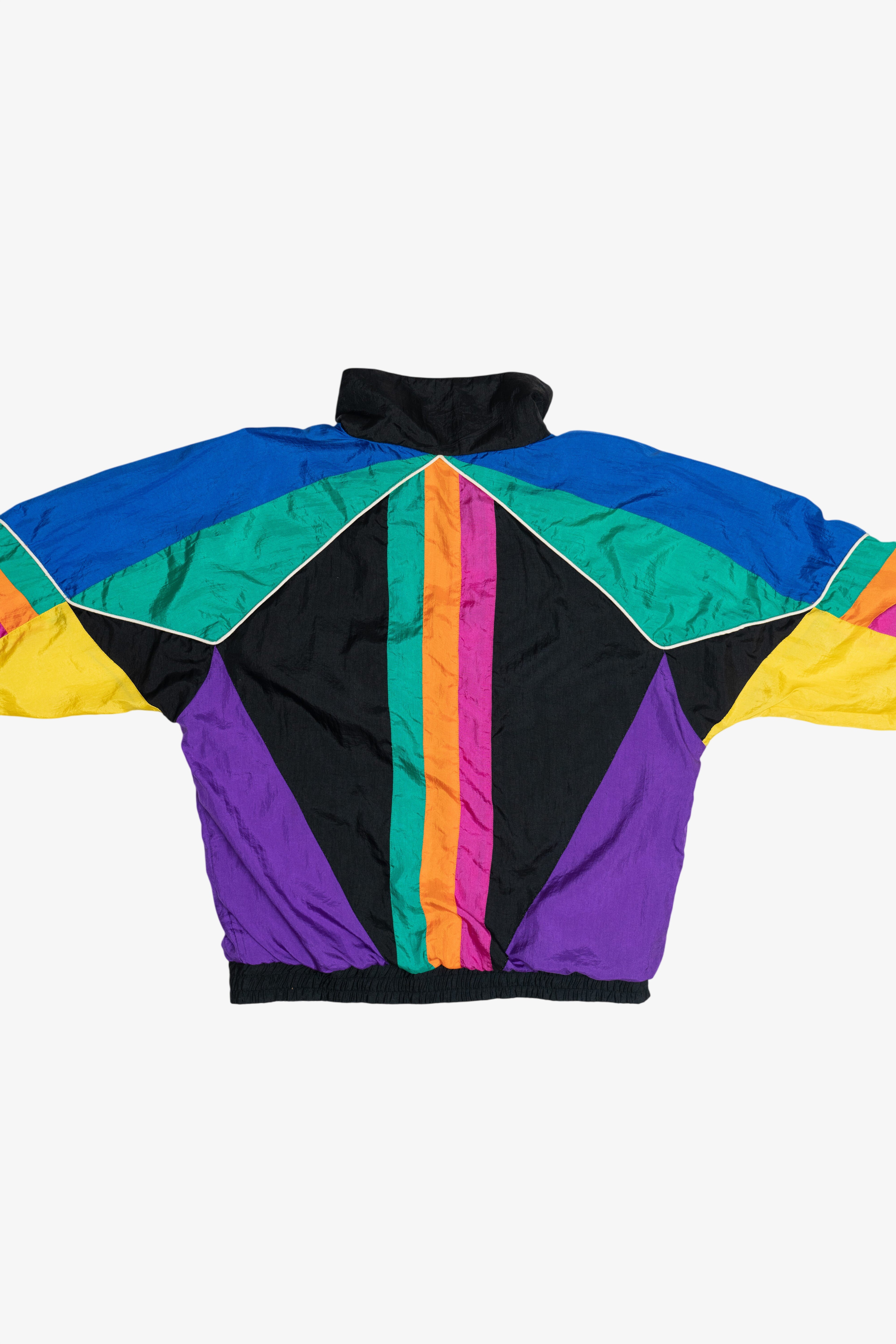Vintage Janeve Bright Color Block Windbreaker (1980s)