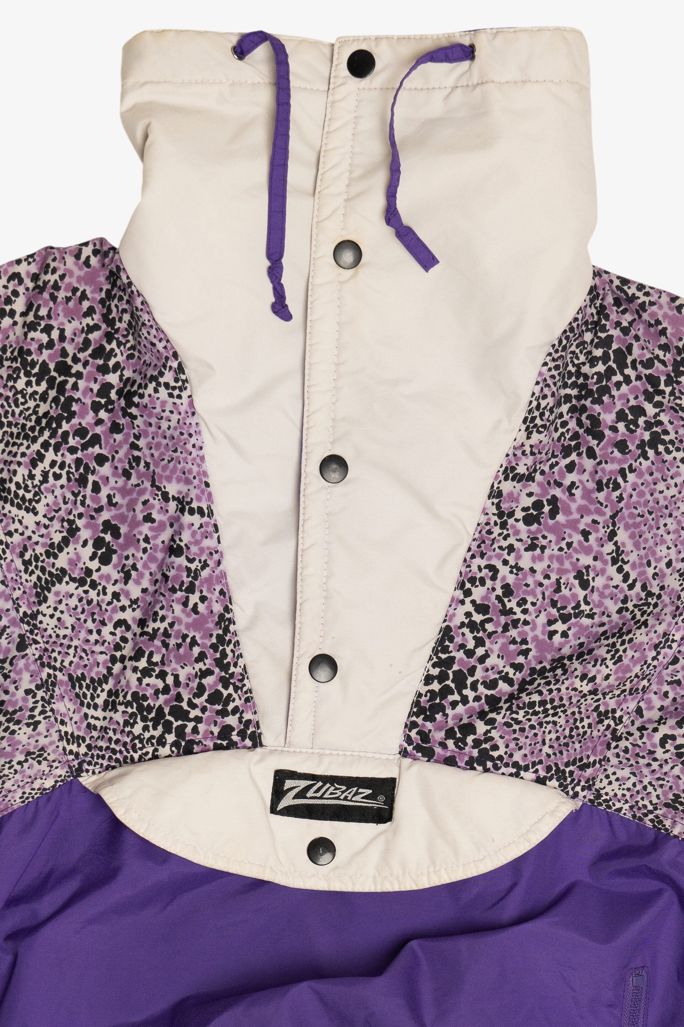Vintage Zubaz Snake Print Pullover Windbreaker (1990s)