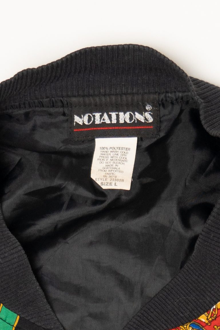Vintage Notations Windbreaker Jacket (1990s)