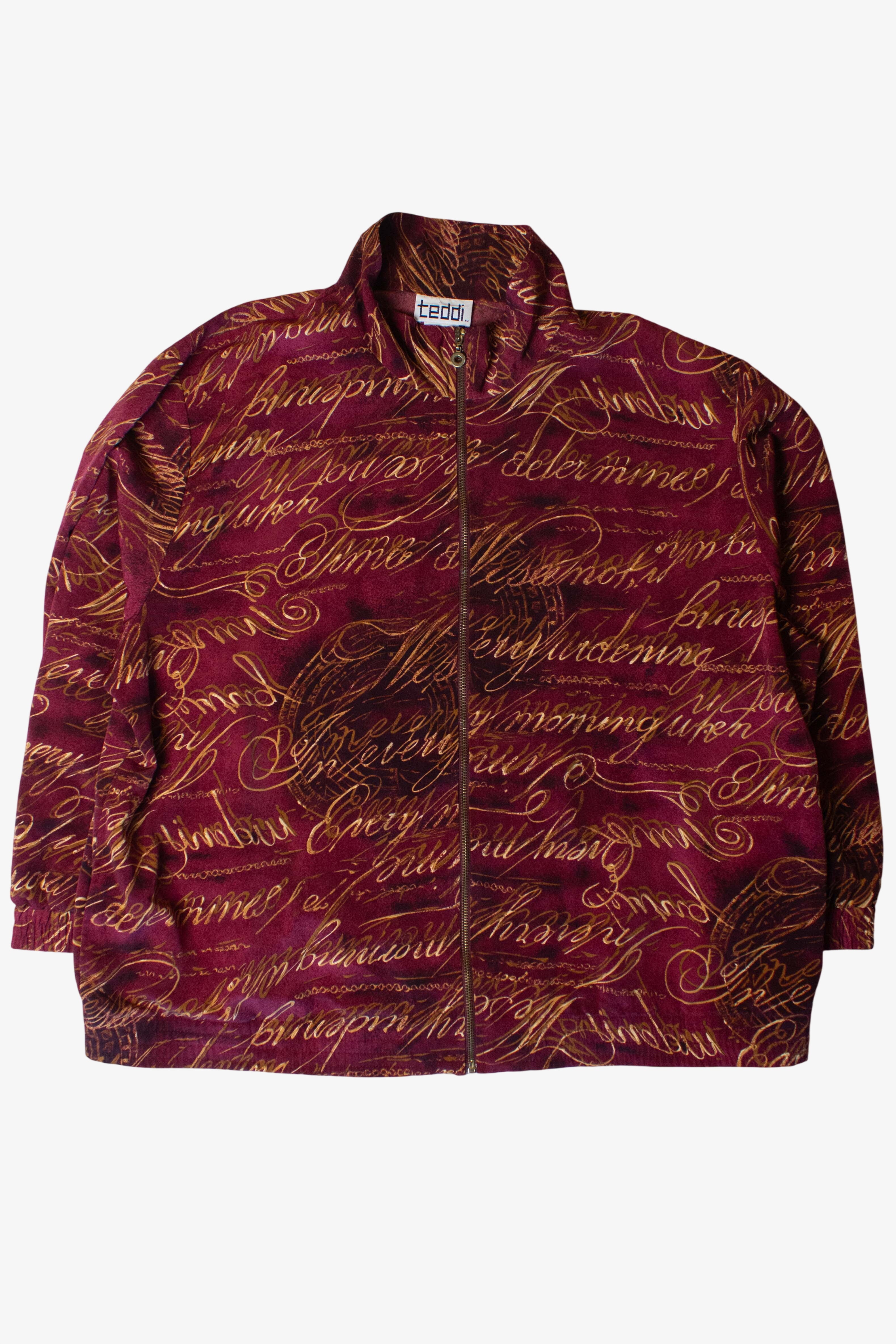 Vintage Gold Script Light Jacket (1990s)
