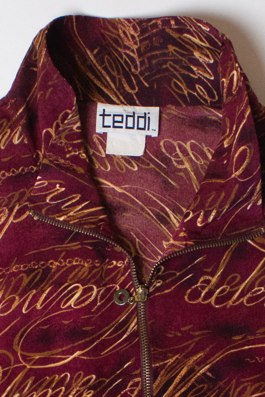 Vintage Gold Script Light Jacket (1990s)