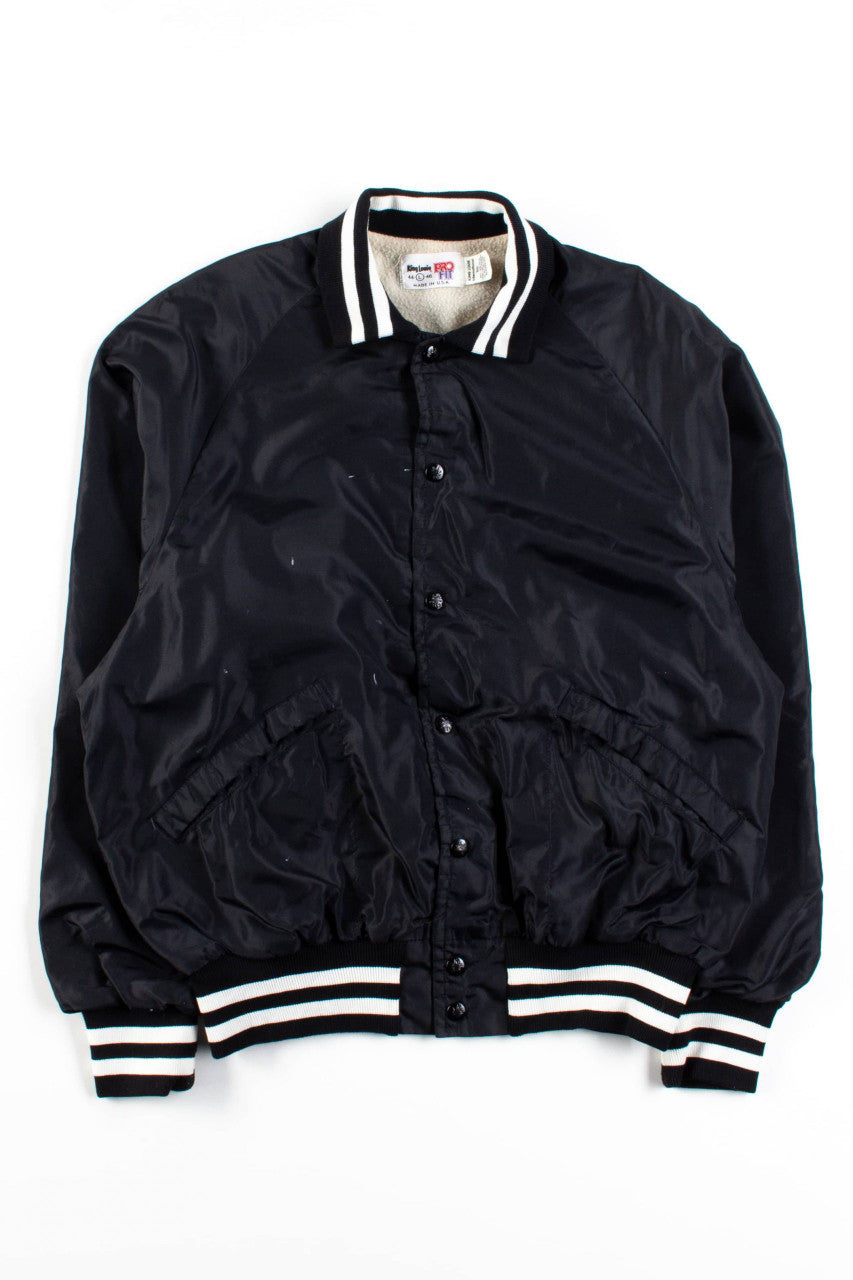 Vintage Black Tower Bomber Jacket
