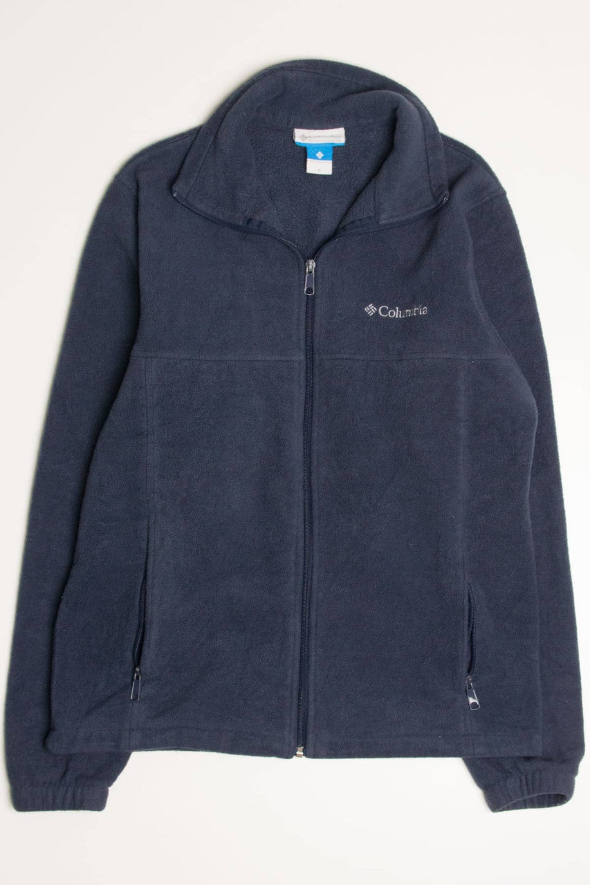 Navy Columbia Fleece Zip Up Jacket