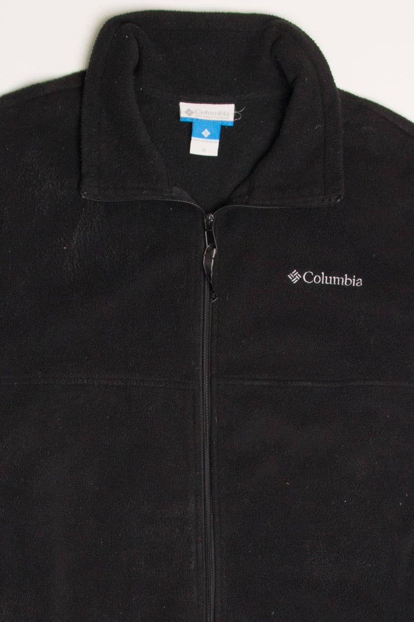 Black Columbia Fleece Zip Up Jacket