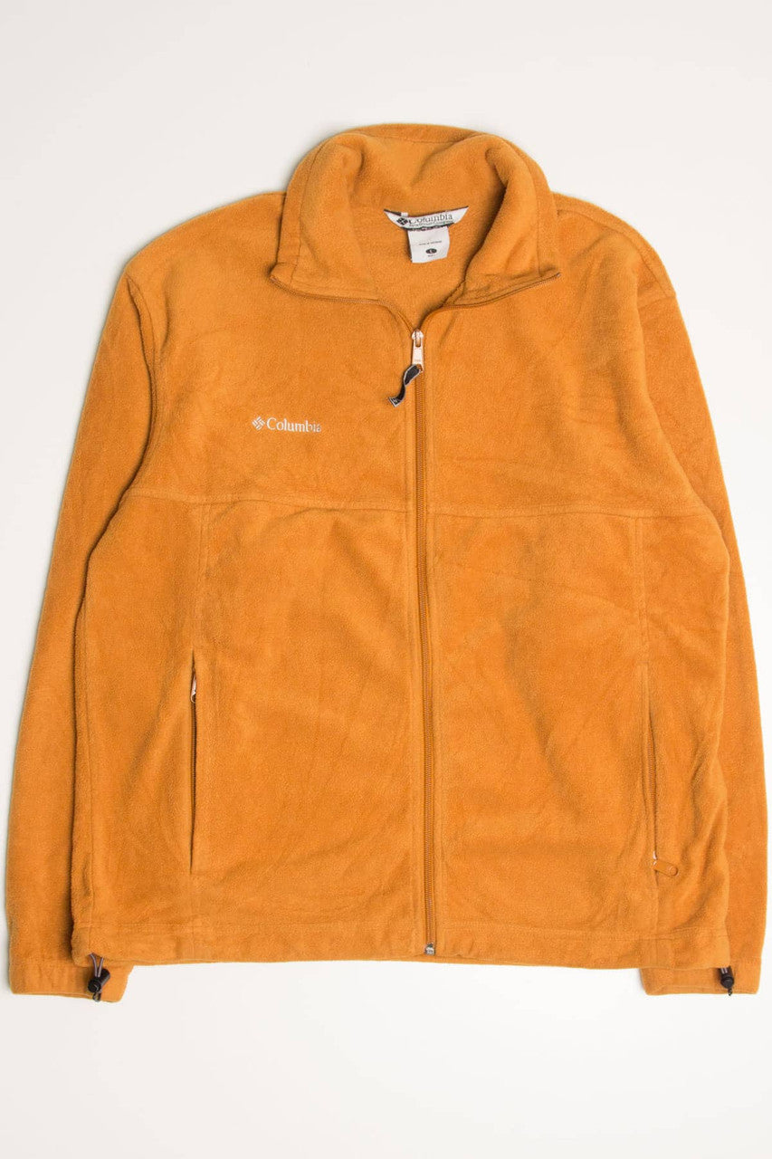 Pumpkin Columbia Fleece Zip Up Jacket