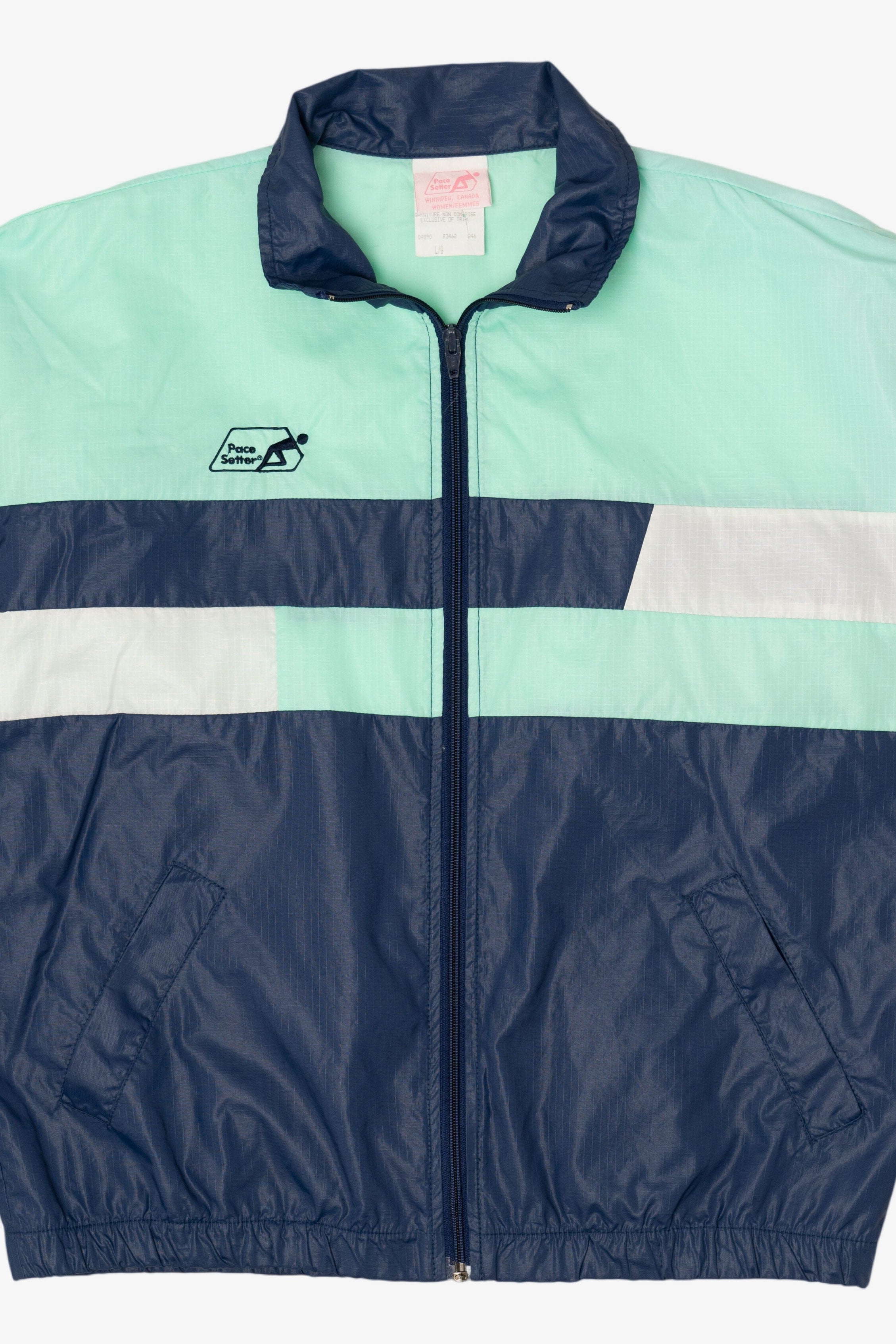 Vintage Blue Pace Setter Windbreaker Jacket (1990s)