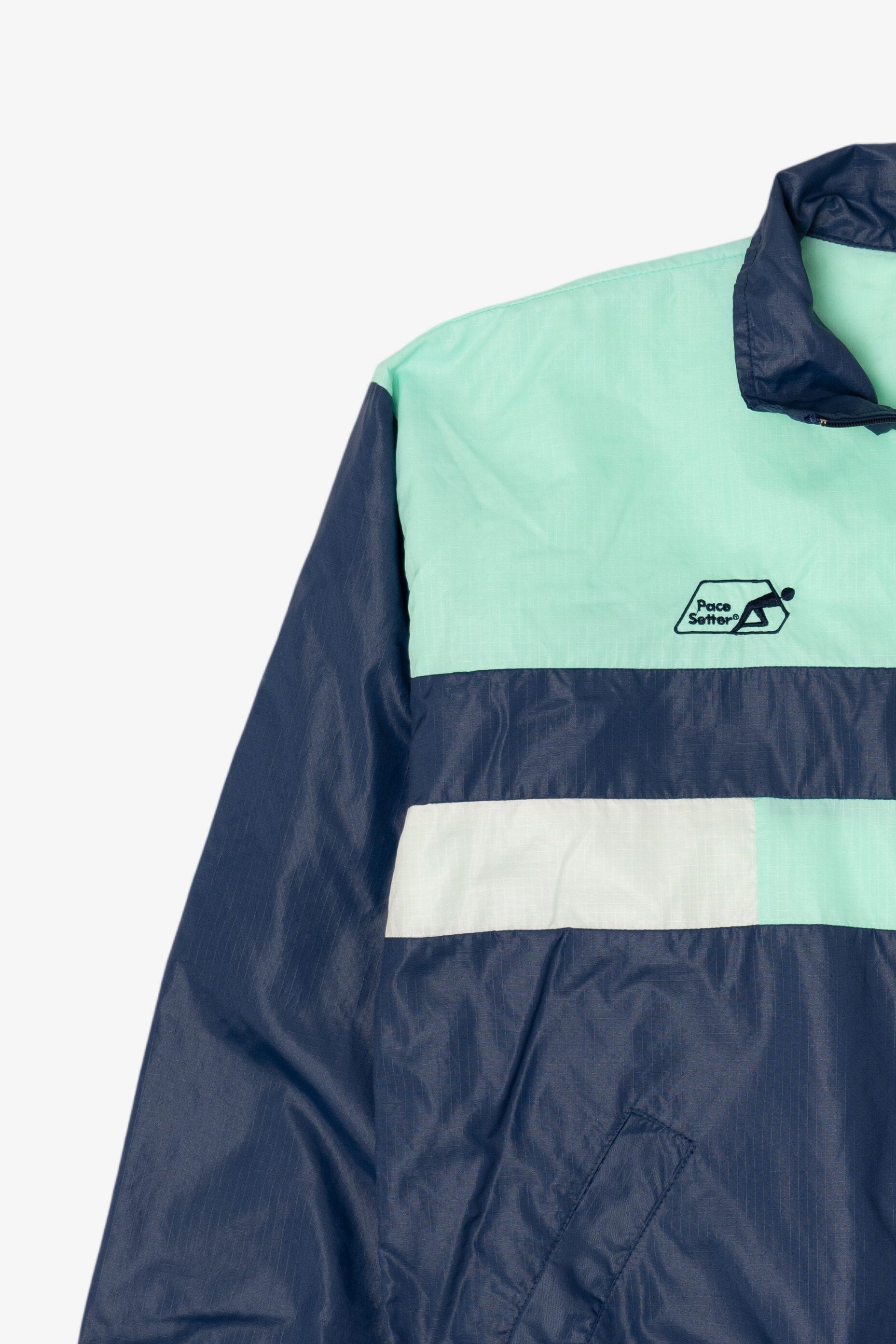 Vintage Blue Pace Setter Windbreaker Jacket (1990s)