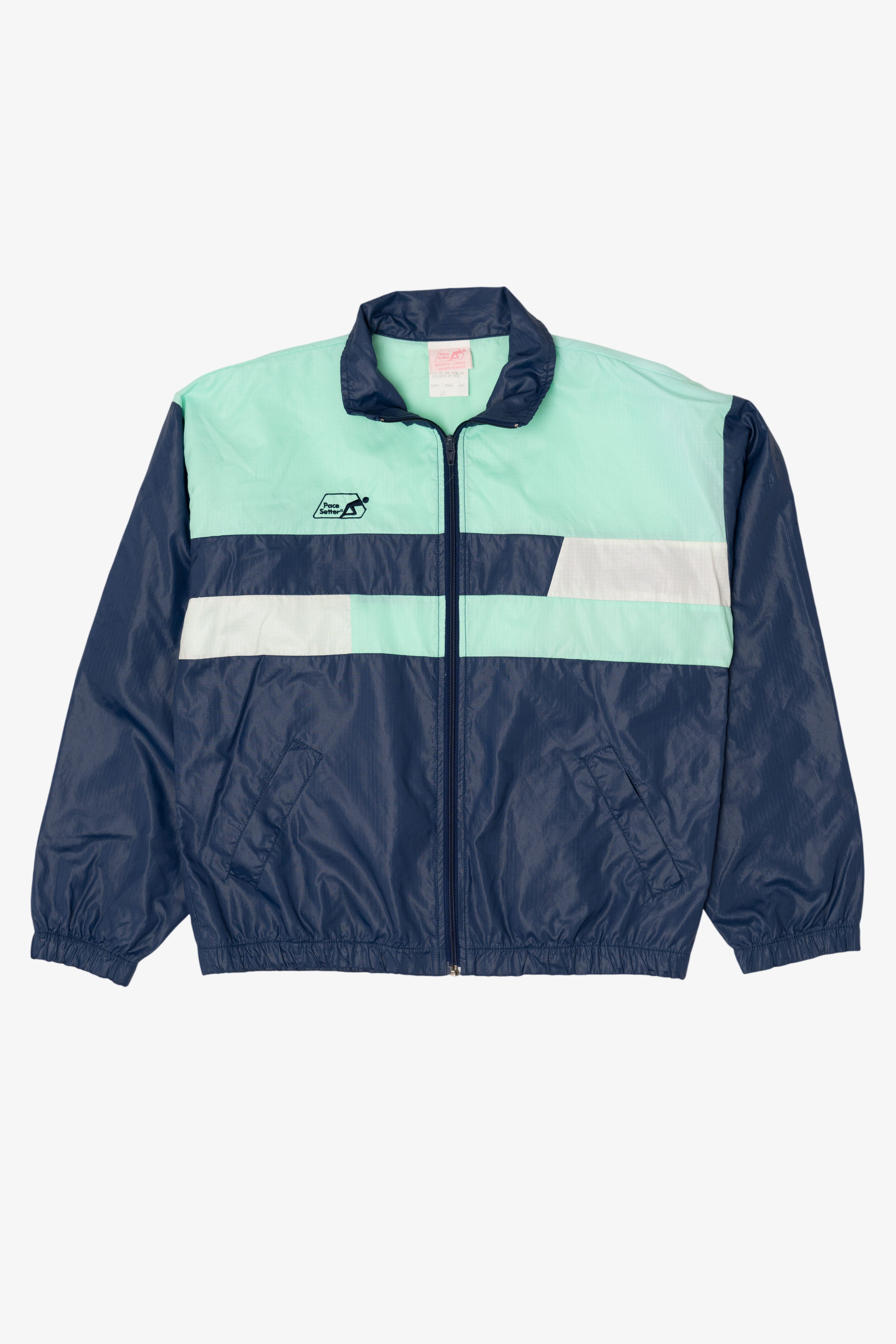 Vintage Blue Pace Setter Windbreaker Jacket (1990s)