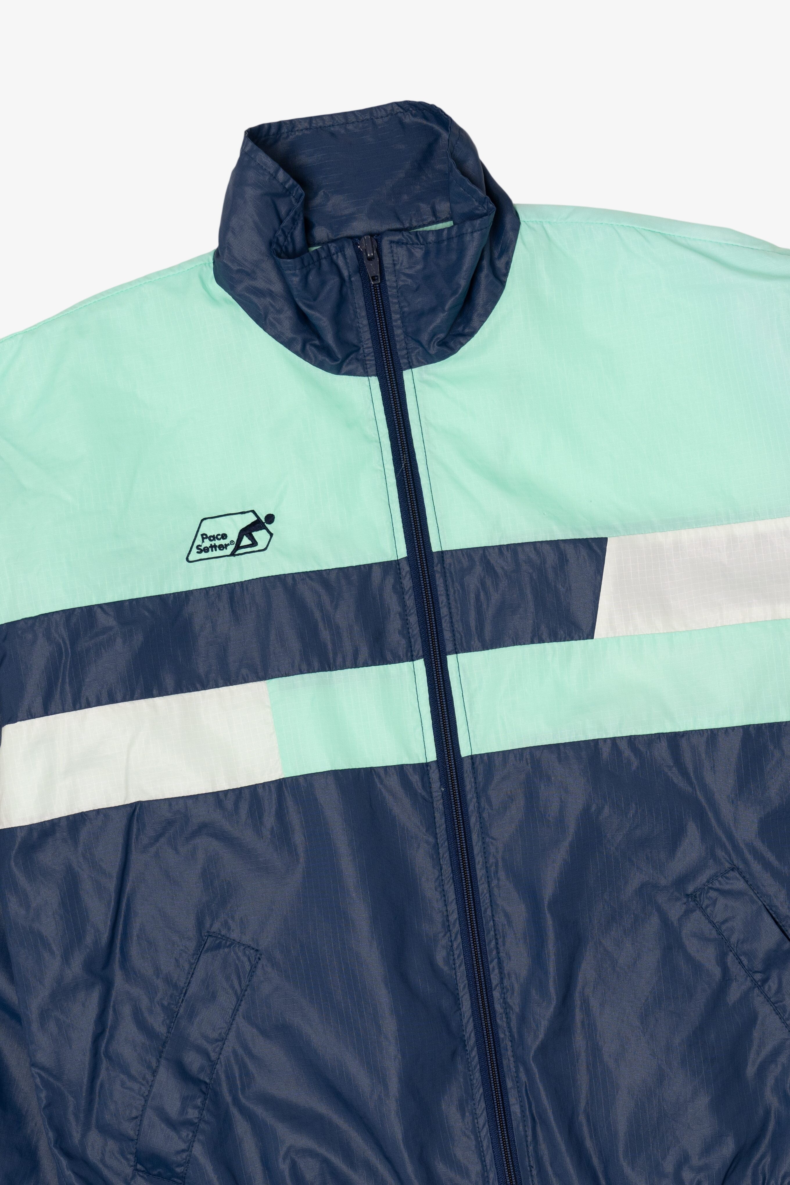 Vintage Blue Pace Setter Windbreaker Jacket (1990s)