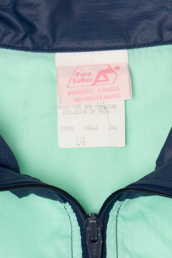 Vintage Blue Pace Setter Windbreaker Jacket (1990s)