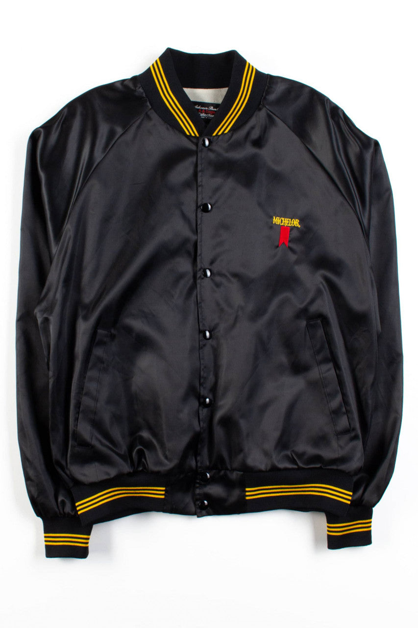 Vintage Satin Michelob Bomber Jacket