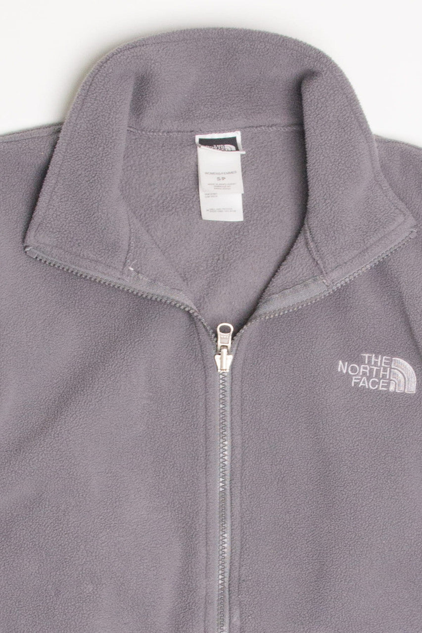 Grey North Face Fleece Zip Up Jacket 1